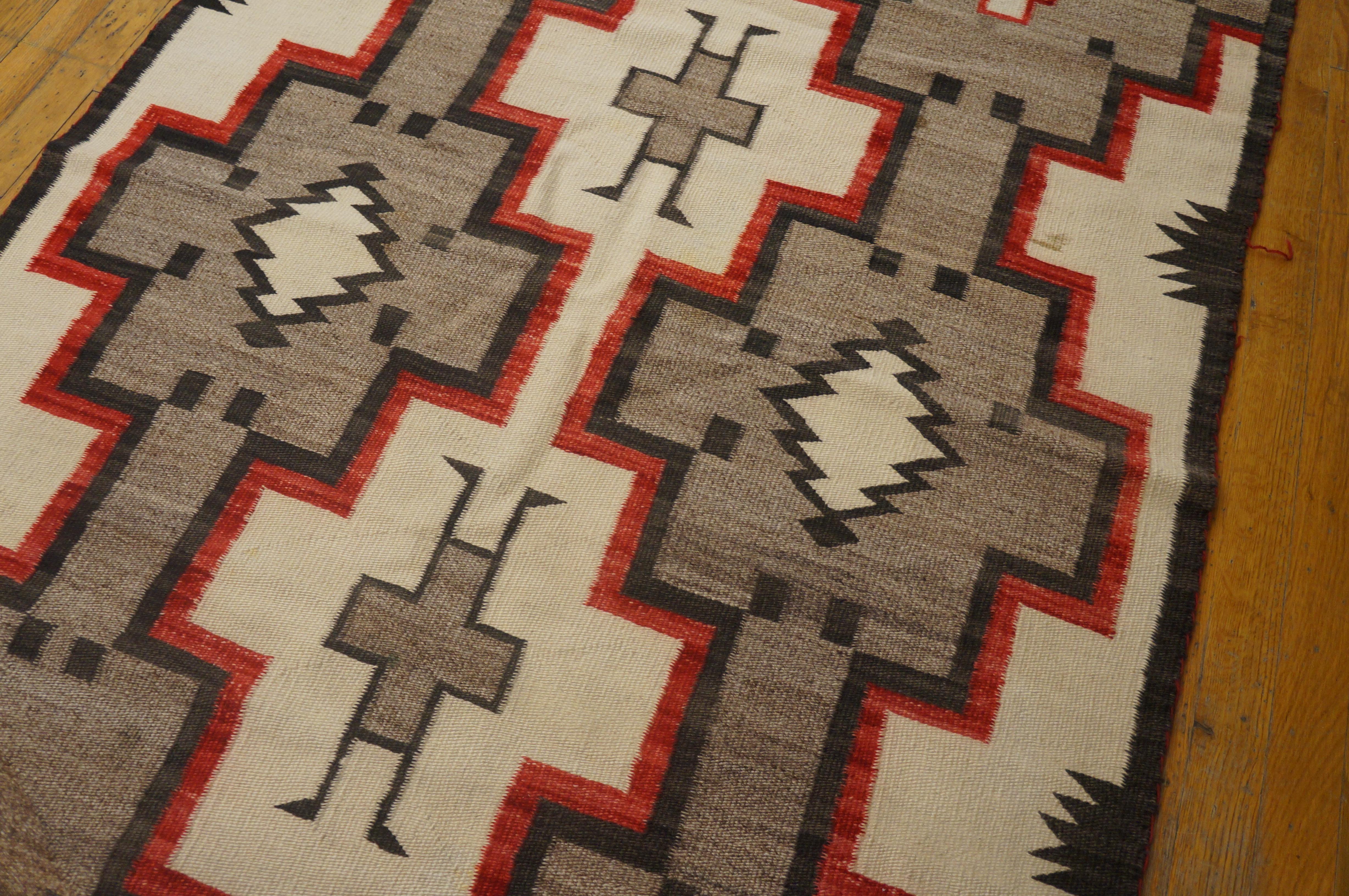 Amerikanischer Navajo-Teppich des frühen 20. Jahrhunderts ( 3'8