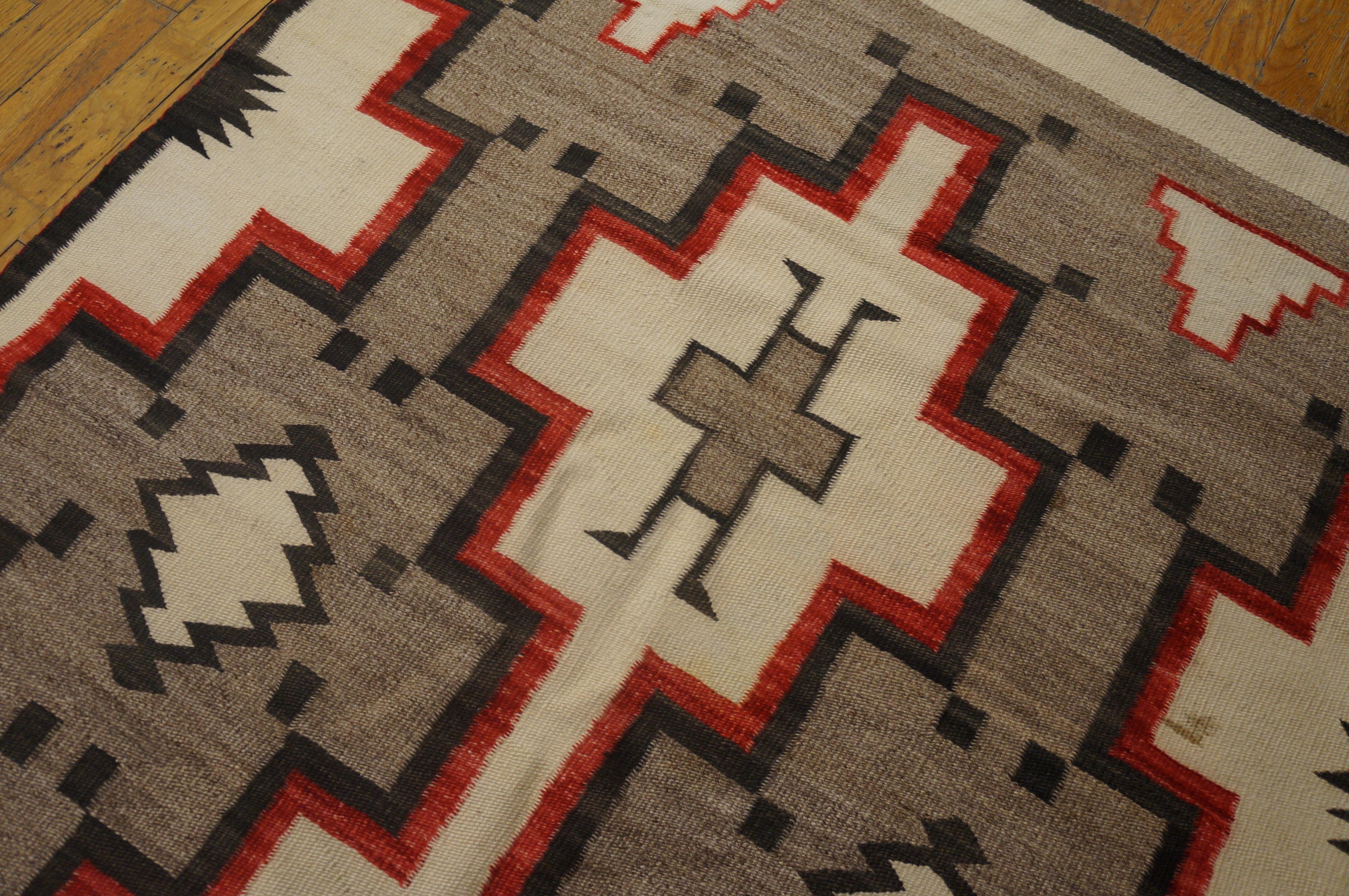 Amerikanischer Navajo-Teppich des frühen 20. Jahrhunderts ( 3'8