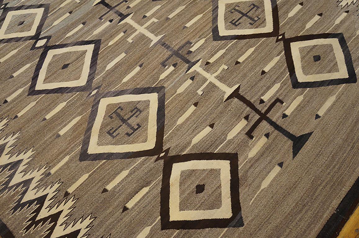 Amerikanischer Navajo-Teppich des frühen 20. Jahrhunderts ( 4'6