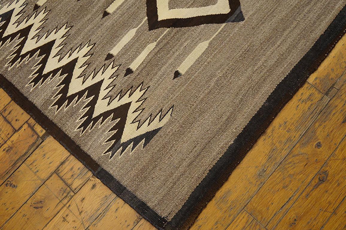 Wool Early 20th Century American Navajo Carpet ( 4'6