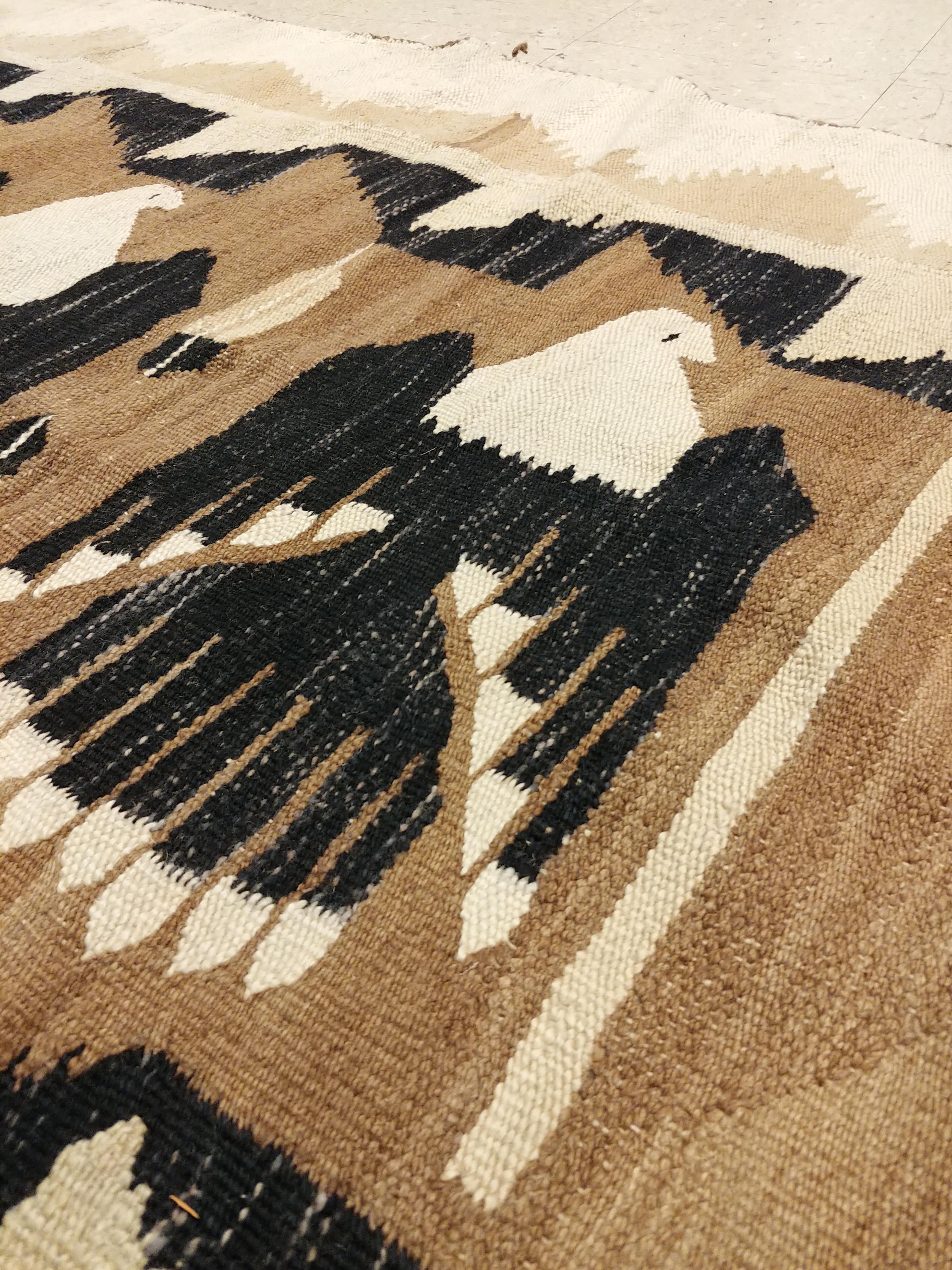 Hand-Woven Antique Navajo Blanket 