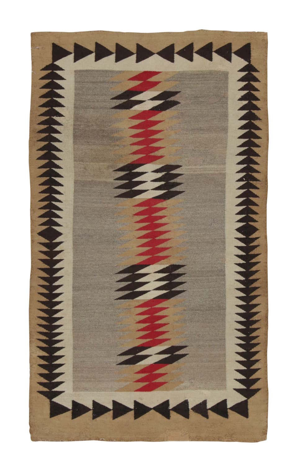 Vintage Hand-Kotted Rug, Geometric Design Wall Art Tapestry For Sale at ...