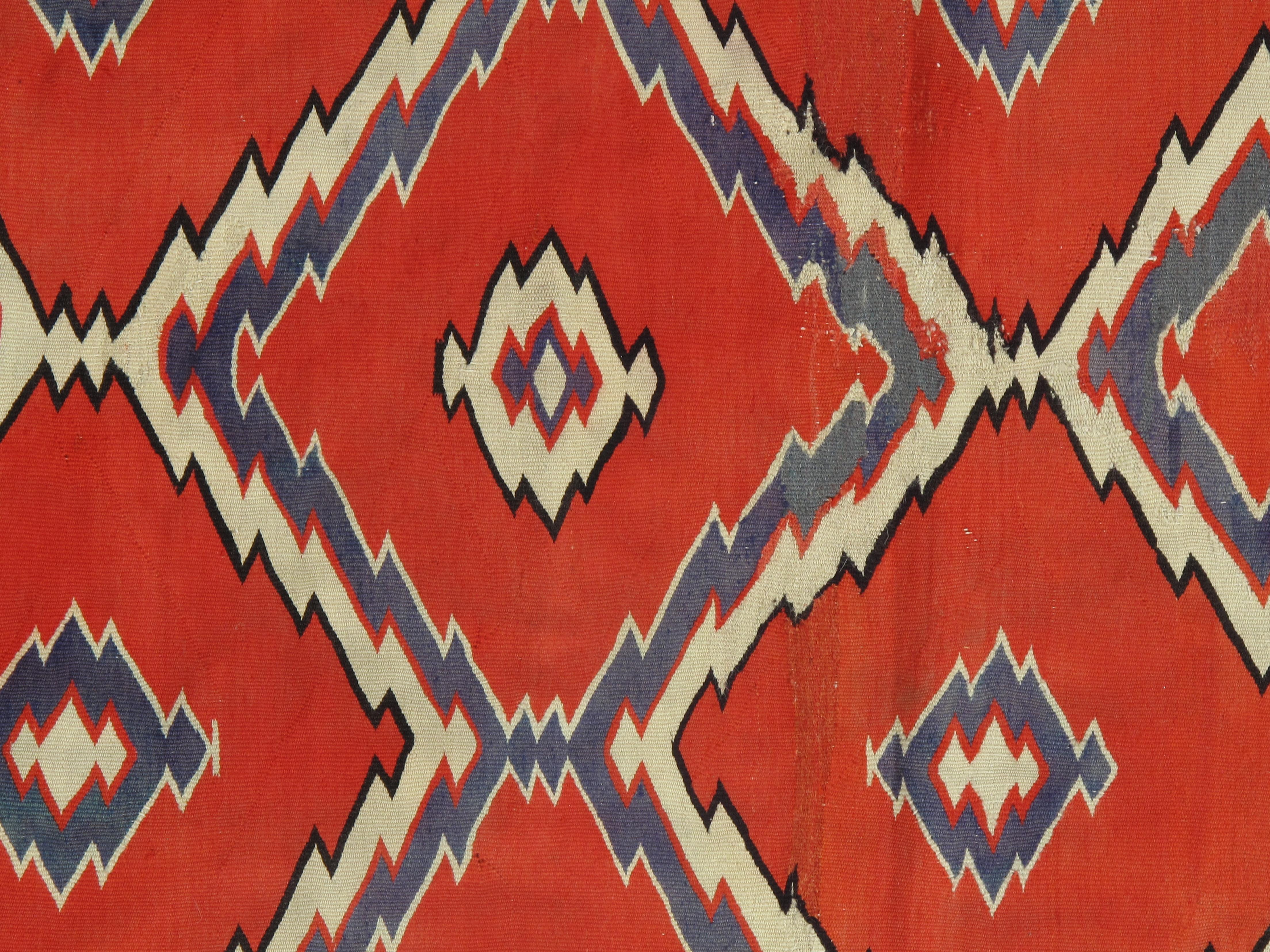 blue navajo rug