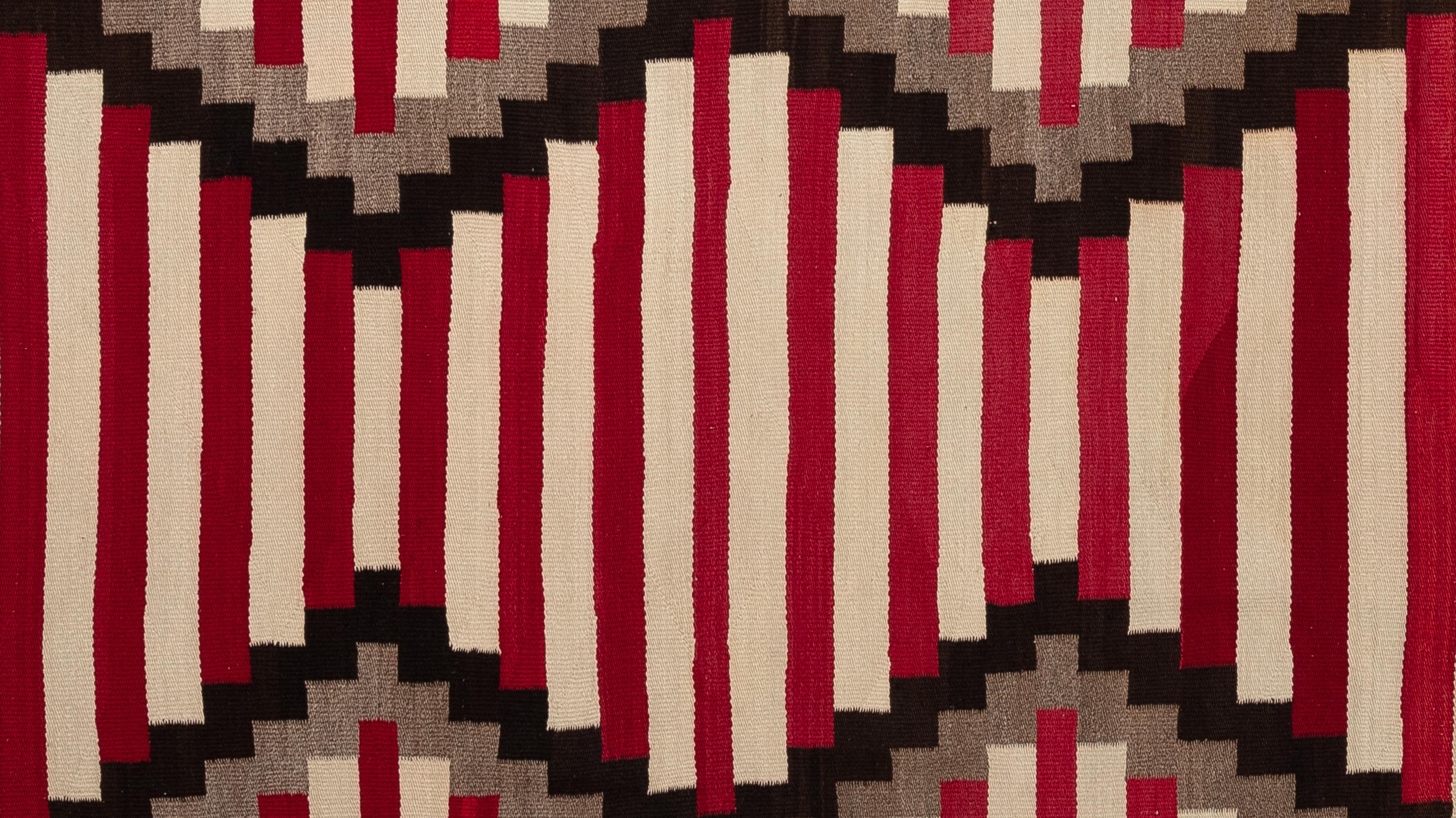 Hand-Woven Antique Navajo Chief Blanket Circa 1910 For Sale