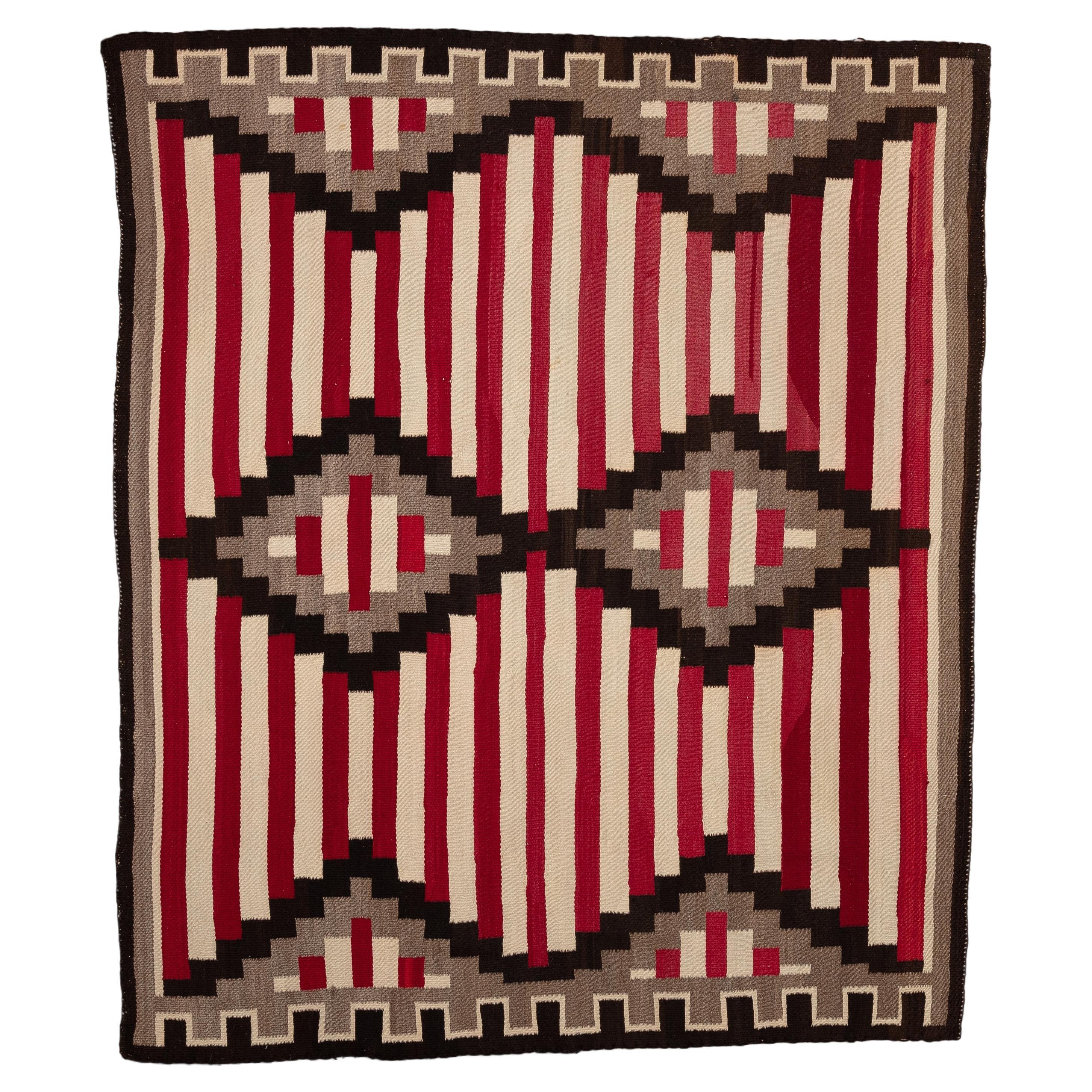 Antique Navajo Chief Blanket Circa 1910 For Sale