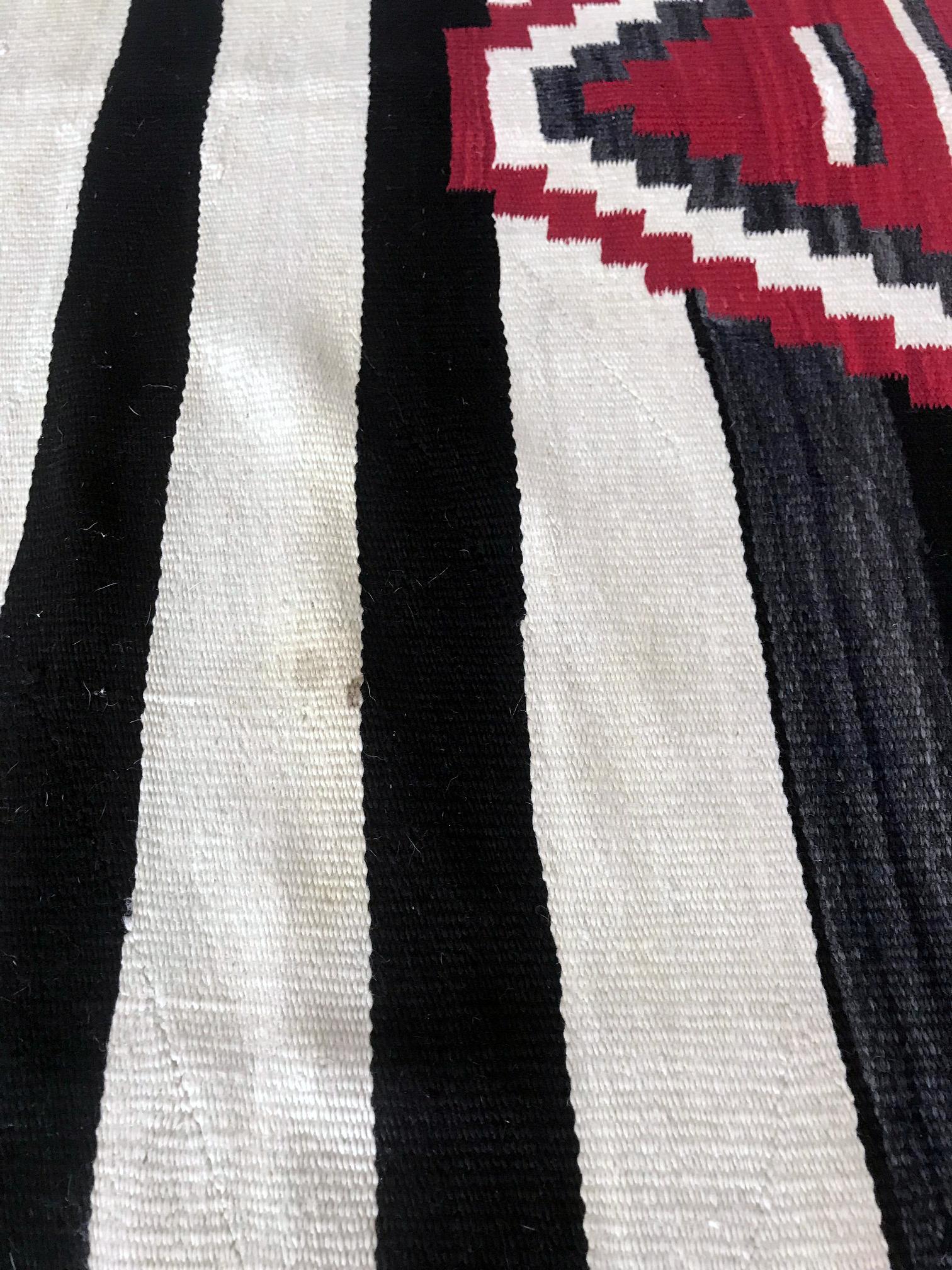 Antique Navajo Chief Blanket Third Phase Revival For Sale 3