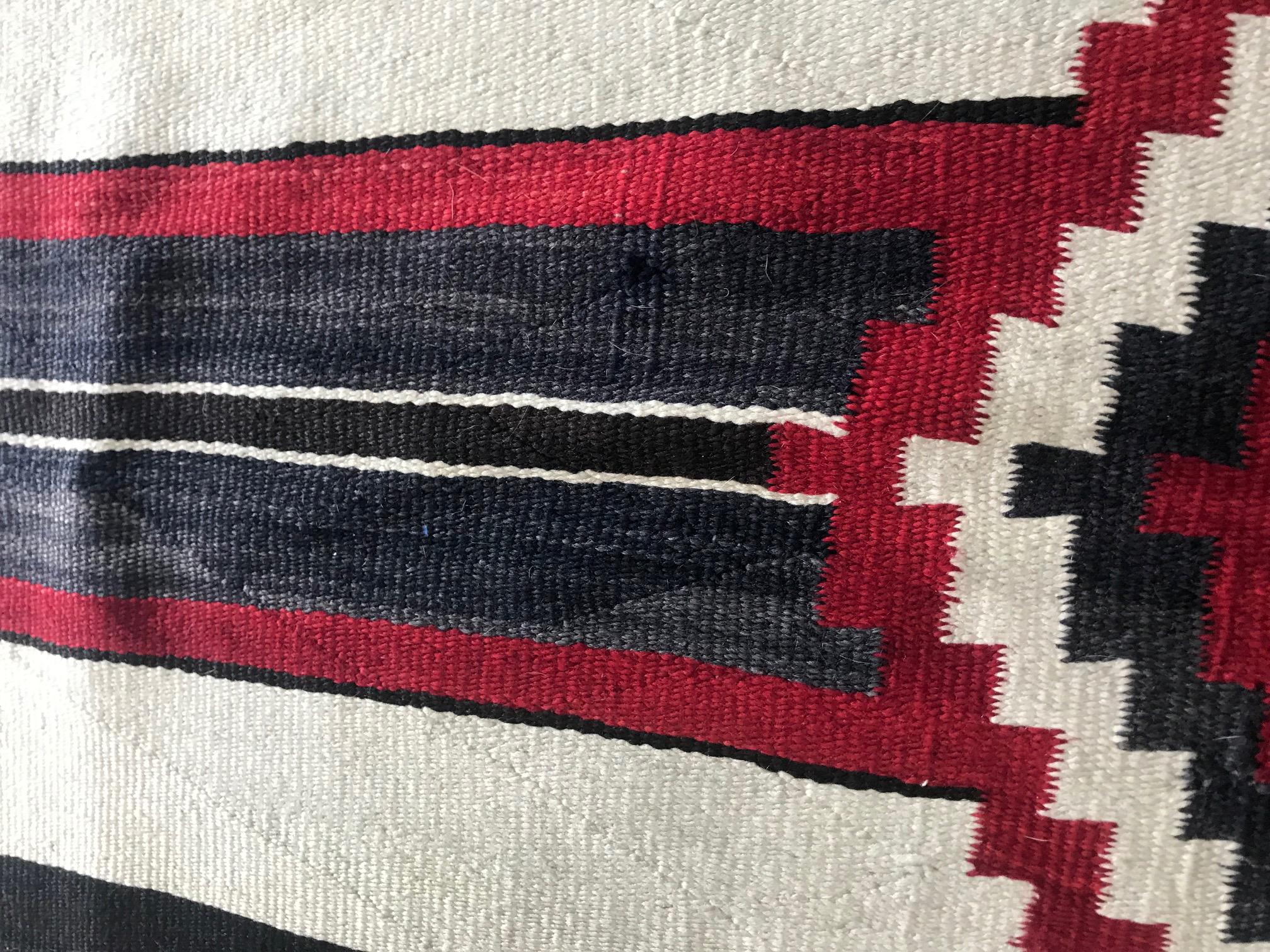 American Antique Navajo Chief Blanket Third Phase Revival For Sale