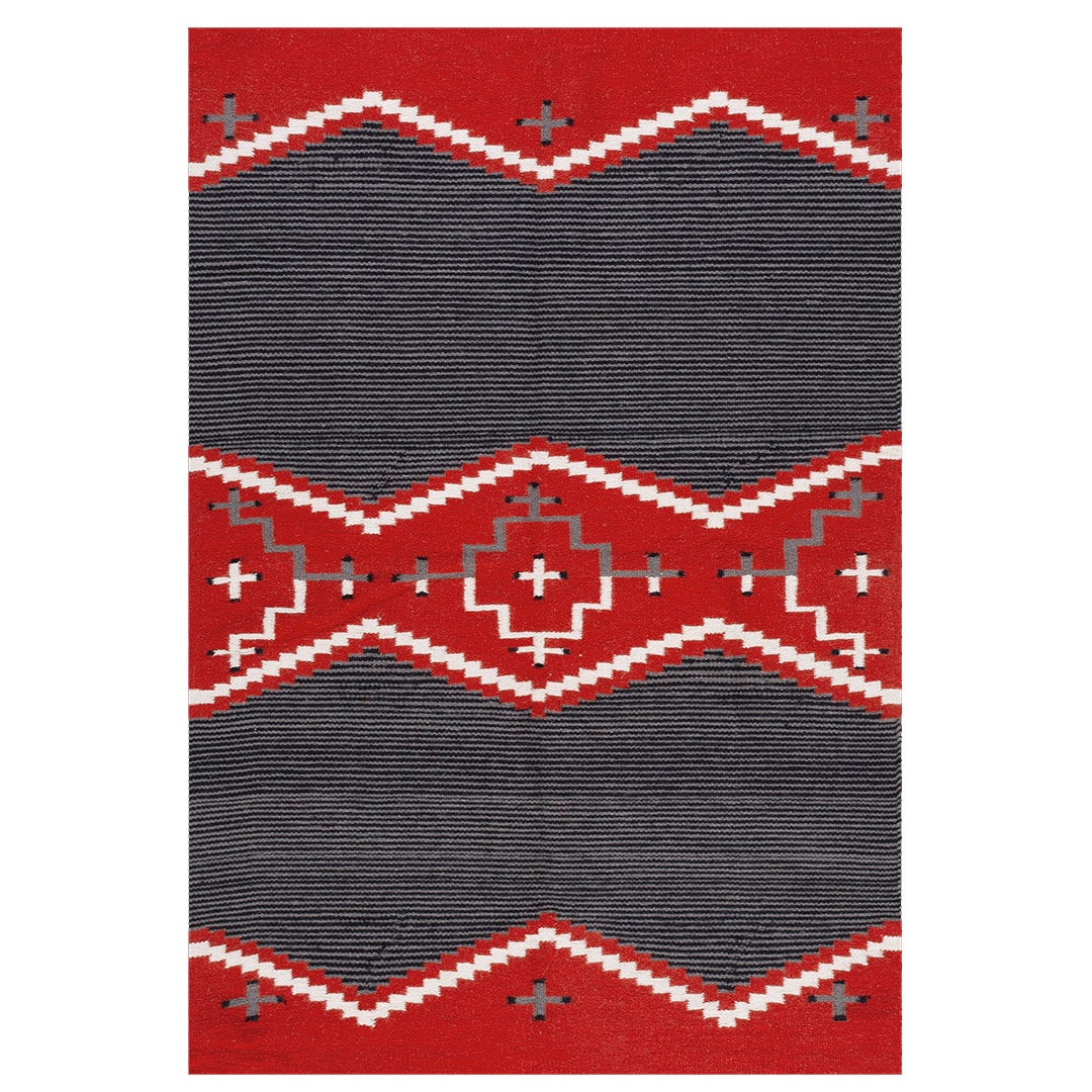 Mid 20th Century Navajo Chimayo Carpet (  4'' x 6' - 122 x 183 )'  For Sale