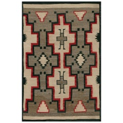 Antique Early 20th Century American Navajo Carpet ( 3'8"x 6' - 112 x 183 )