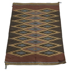 Antique Navajo German Town Native American Indian Wool Rug Circa 1930