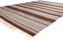 Antique Navajo-Style Indian Chimayo Rio Grande Blanket Handmade Folk Art Textile