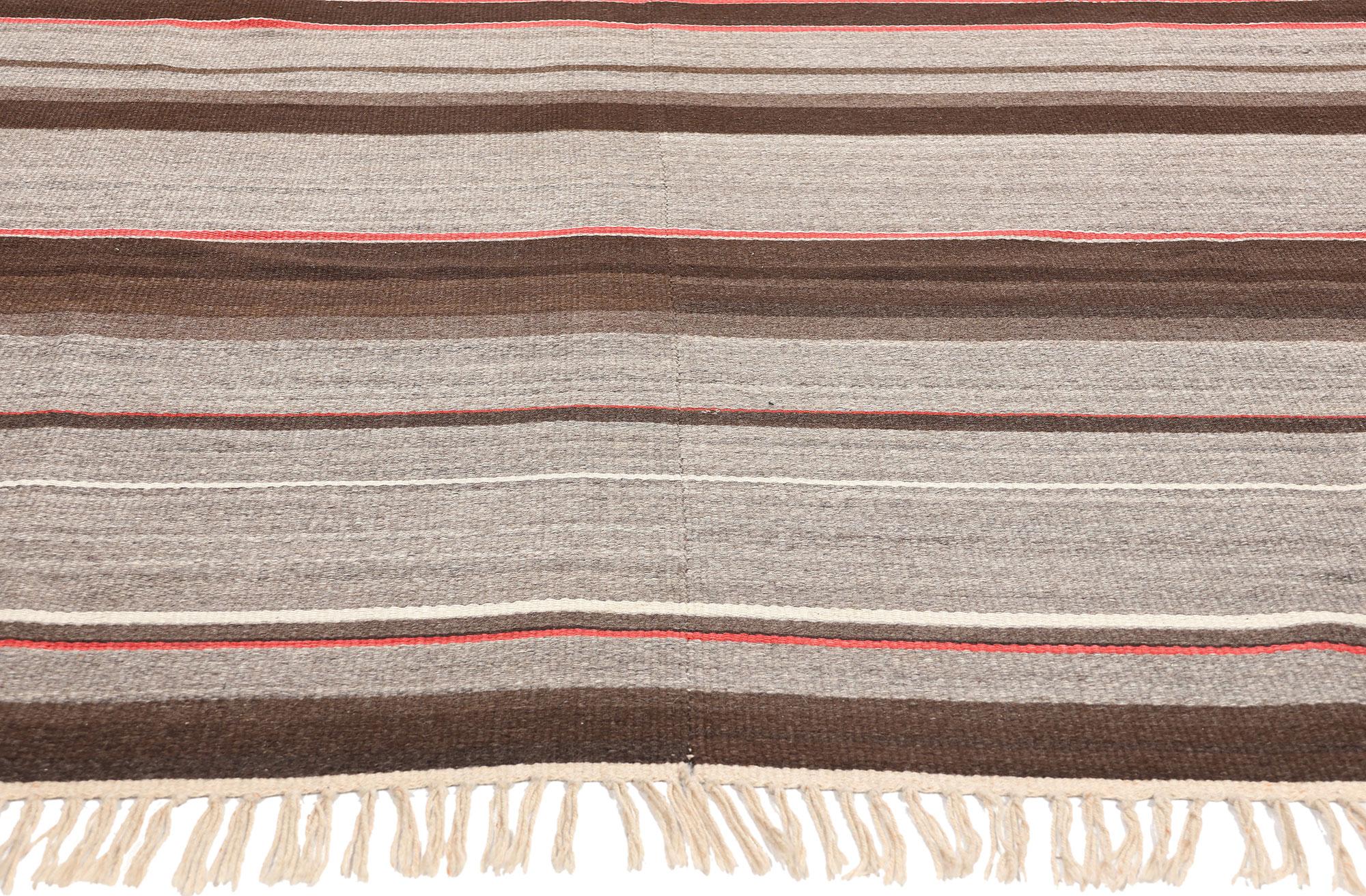 Hand-Woven Antique Navajo-Style Indian Chimayo Rio Grande Blanket Handmade Folk Art Textile