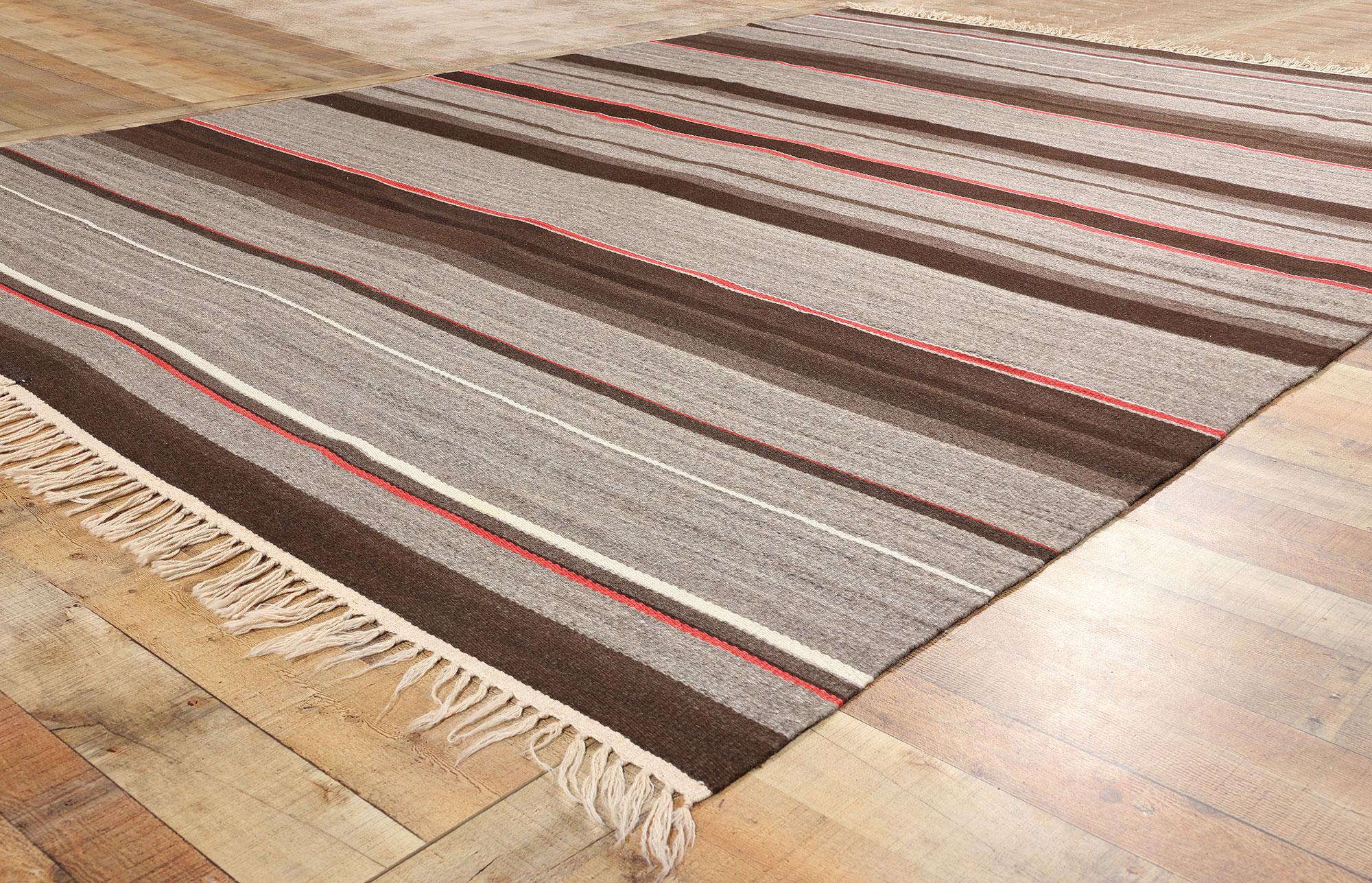 Wool Antique Navajo-Style Indian Chimayo Rio Grande Blanket Handmade Folk Art Textile