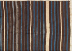 Antique Navajo Indian Rio Grande Blanket, Handmade Rug, Folk Art, Blue