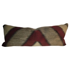 Antique Navajo Indian Weaving Bolster Pillow Antique Navajo Indian Weaving Bolster Pillow