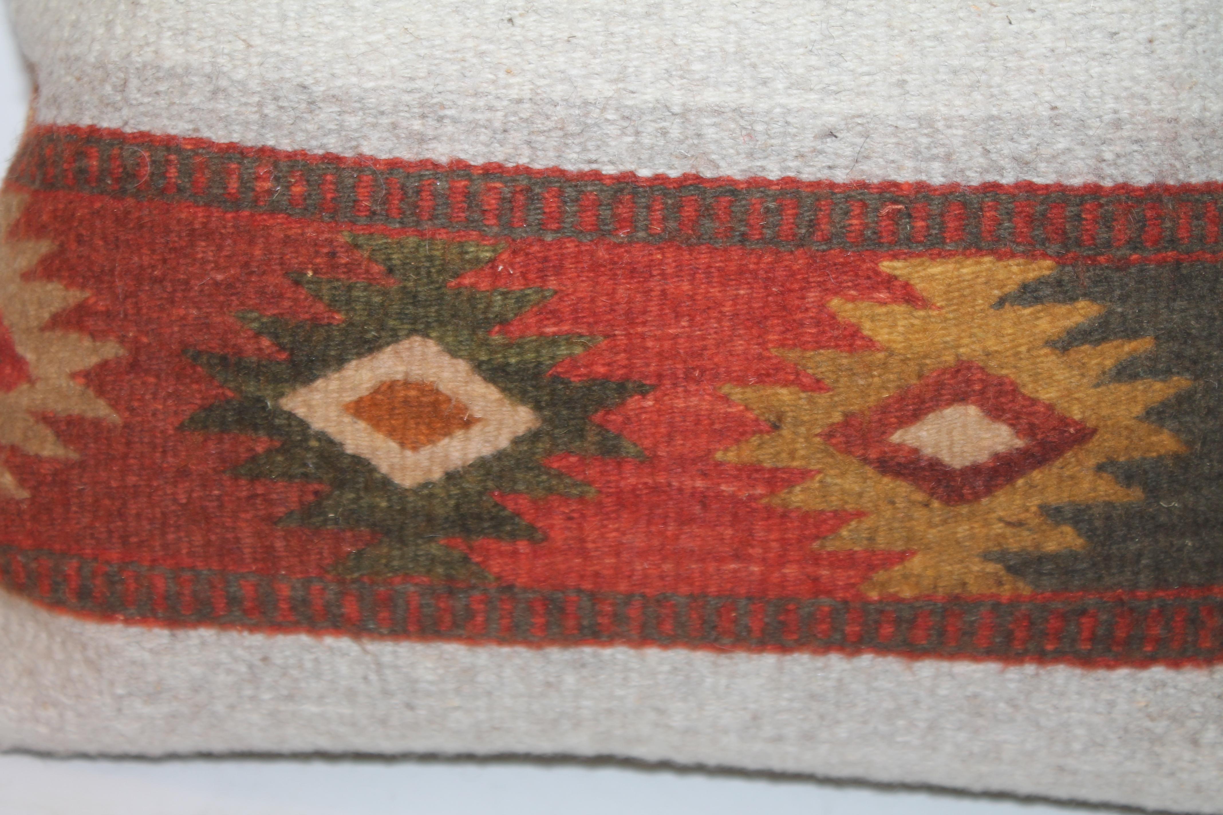 American Antique Navajo Indian Weaving Pillow For Sale