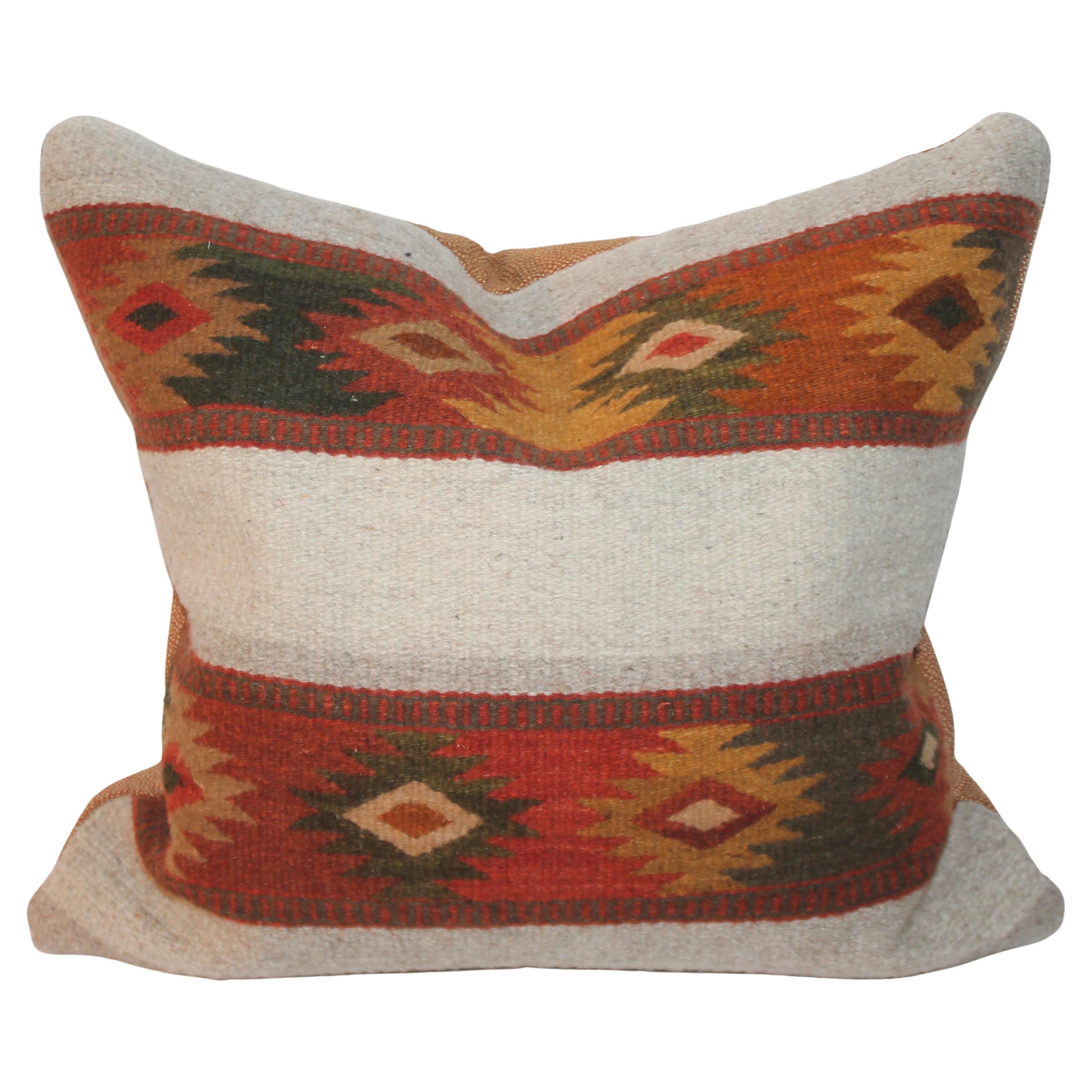 Antique Navajo Indian Weaving Pillow For Sale