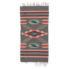 Antiker Chimayo-Teppich im Navajo-Stil aus New Mexico