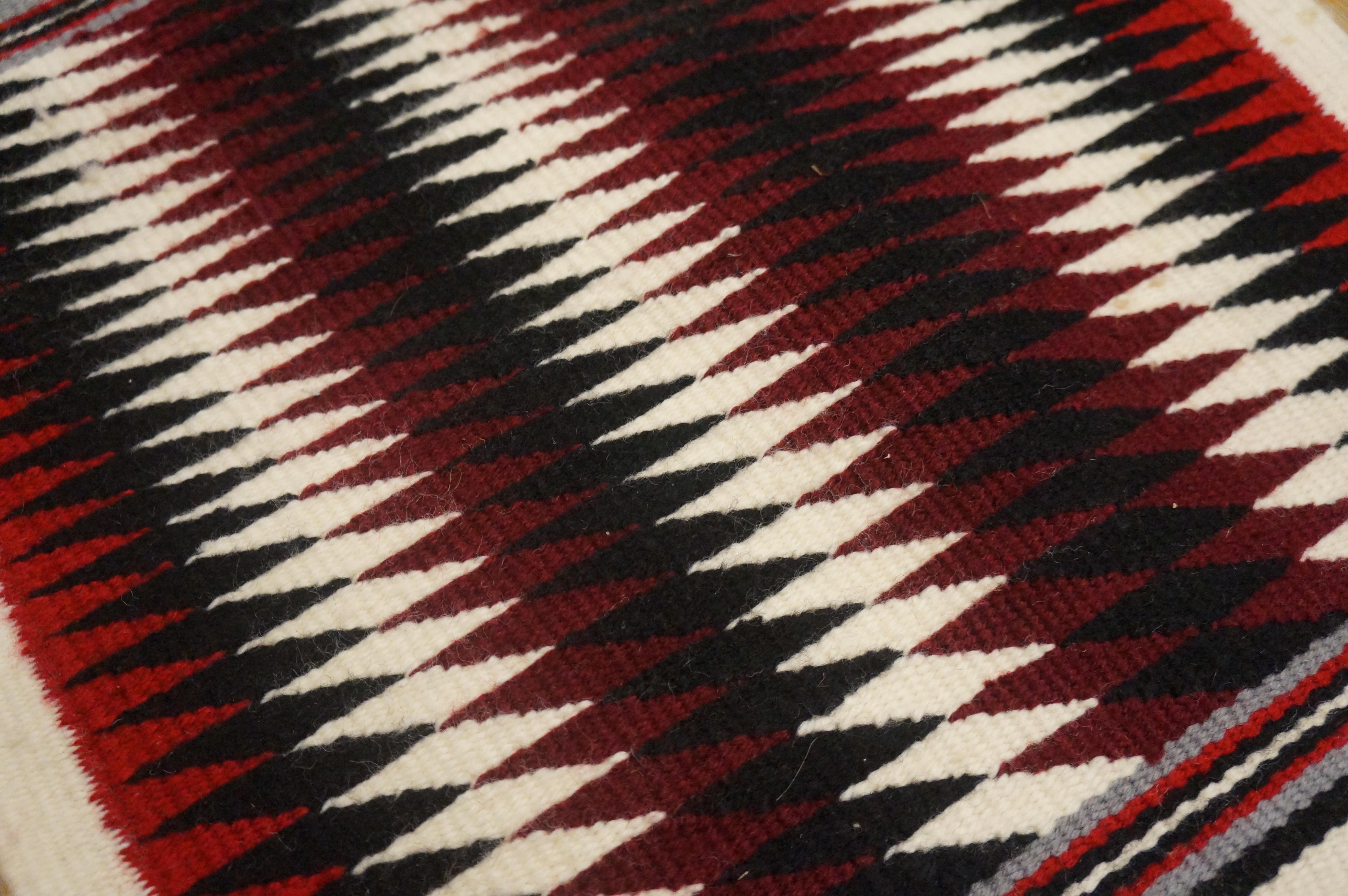 Wool Mid 20th Century American Navajo Rug ( 1'3