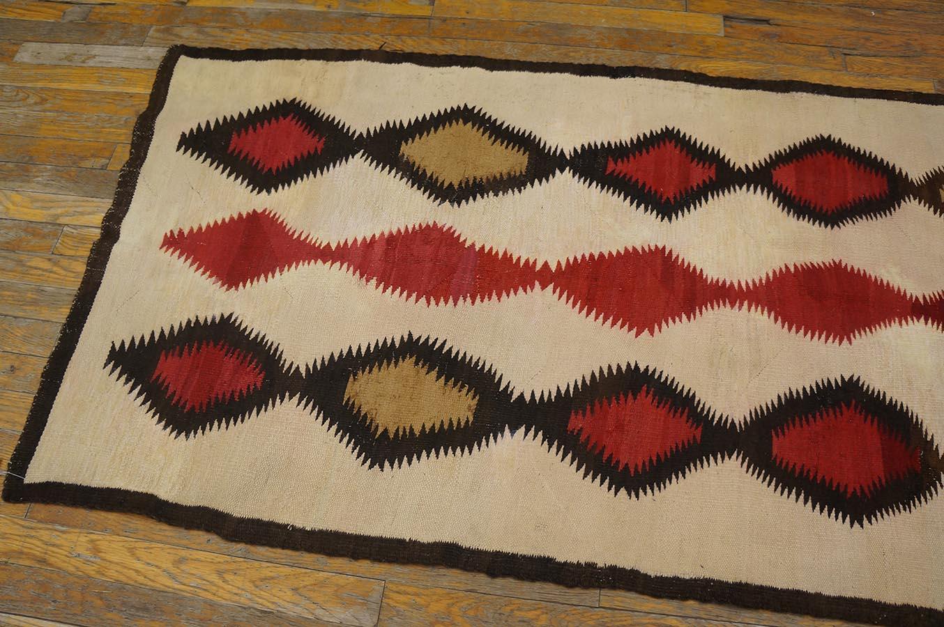 Wool 1930s American Navajo Rug ( 2'10