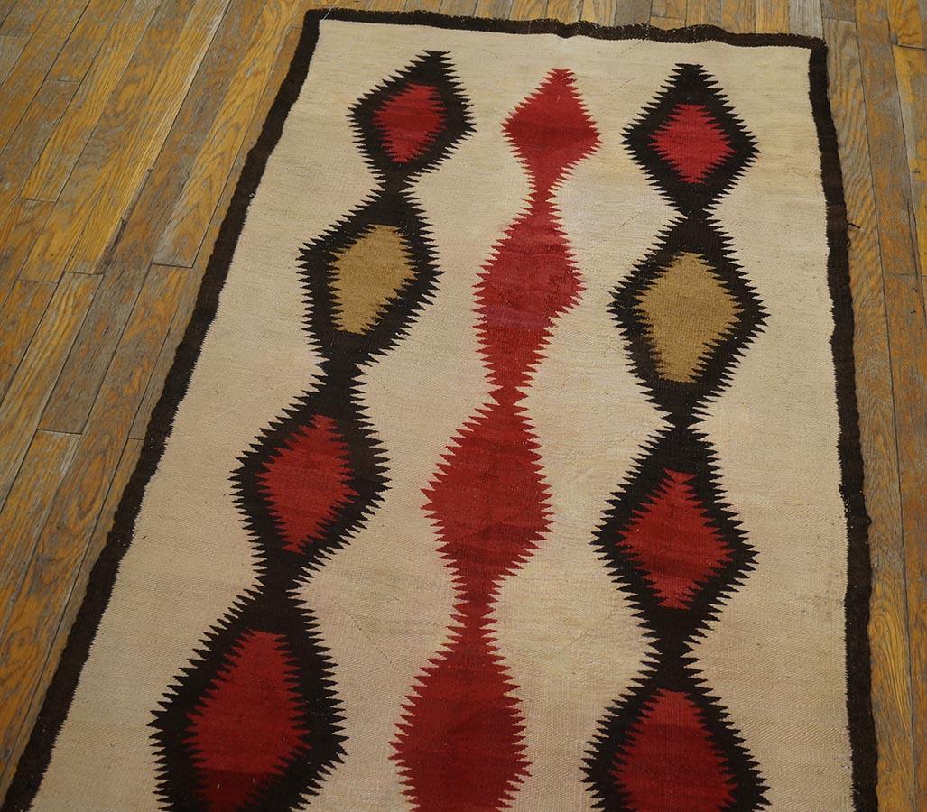Tapis Navajo américain des années 1930 ( 2''10 x 6''4 - 86 x 193 ) en vente 1