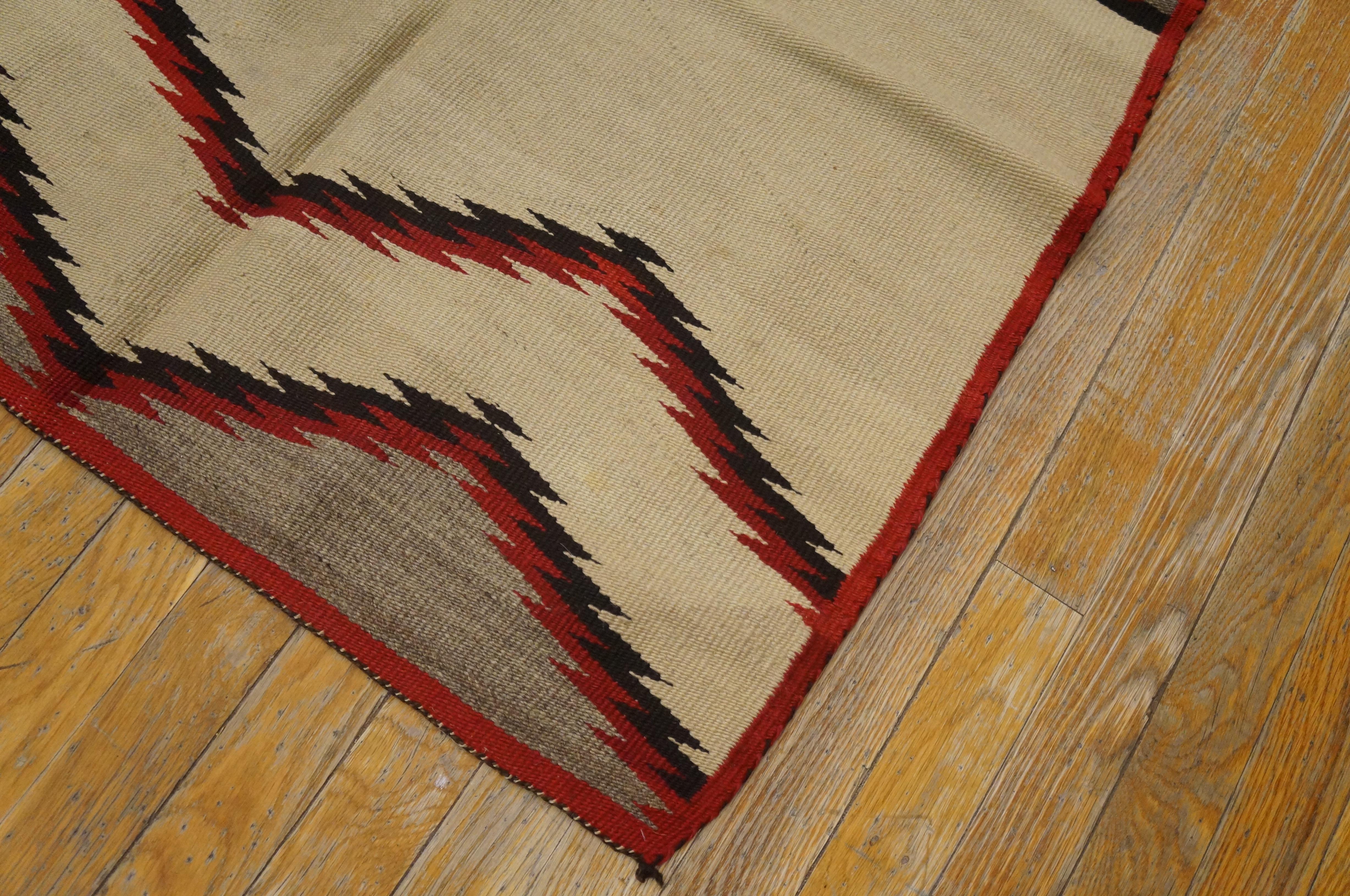 Hand-Woven Early 20th Century American Navajo Saddle Carpet ( 2'8