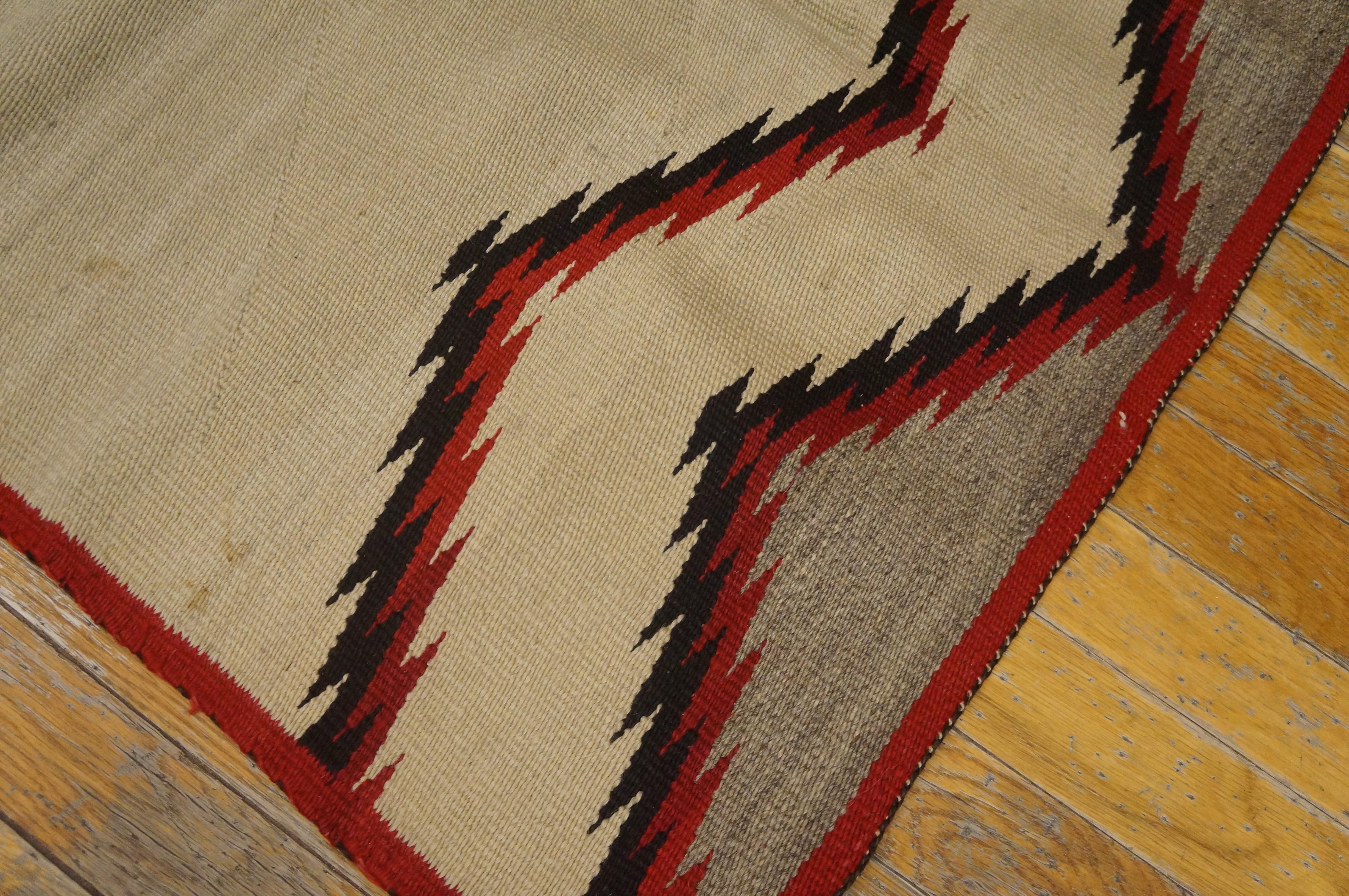 Wool Early 20th Century American Navajo Saddle Carpet ( 2'8