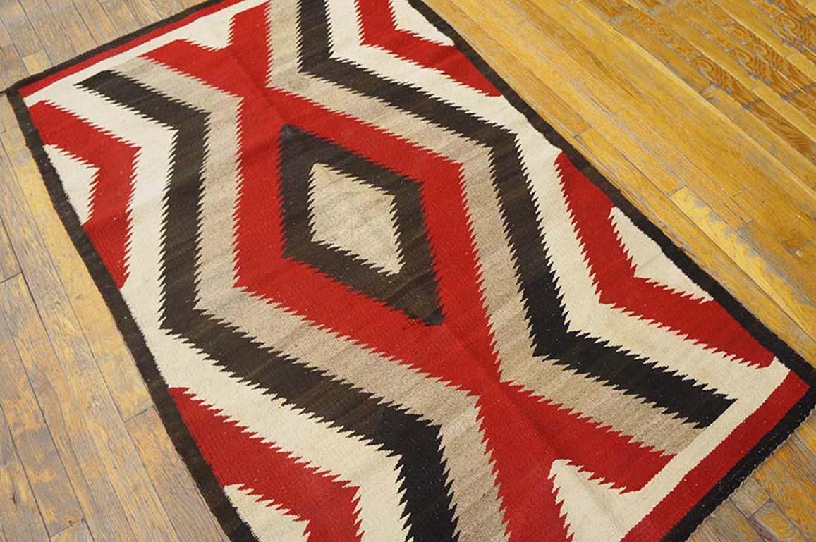 Early 20th Century American Navajo Carpet ( 3'2
