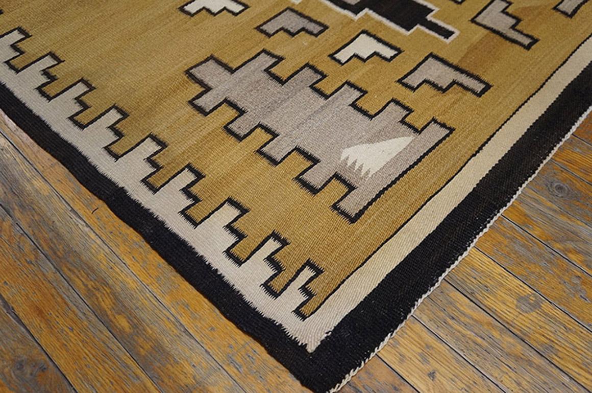 Hand-Woven 1930s American Navajo Crystal Carpet ( 3'6