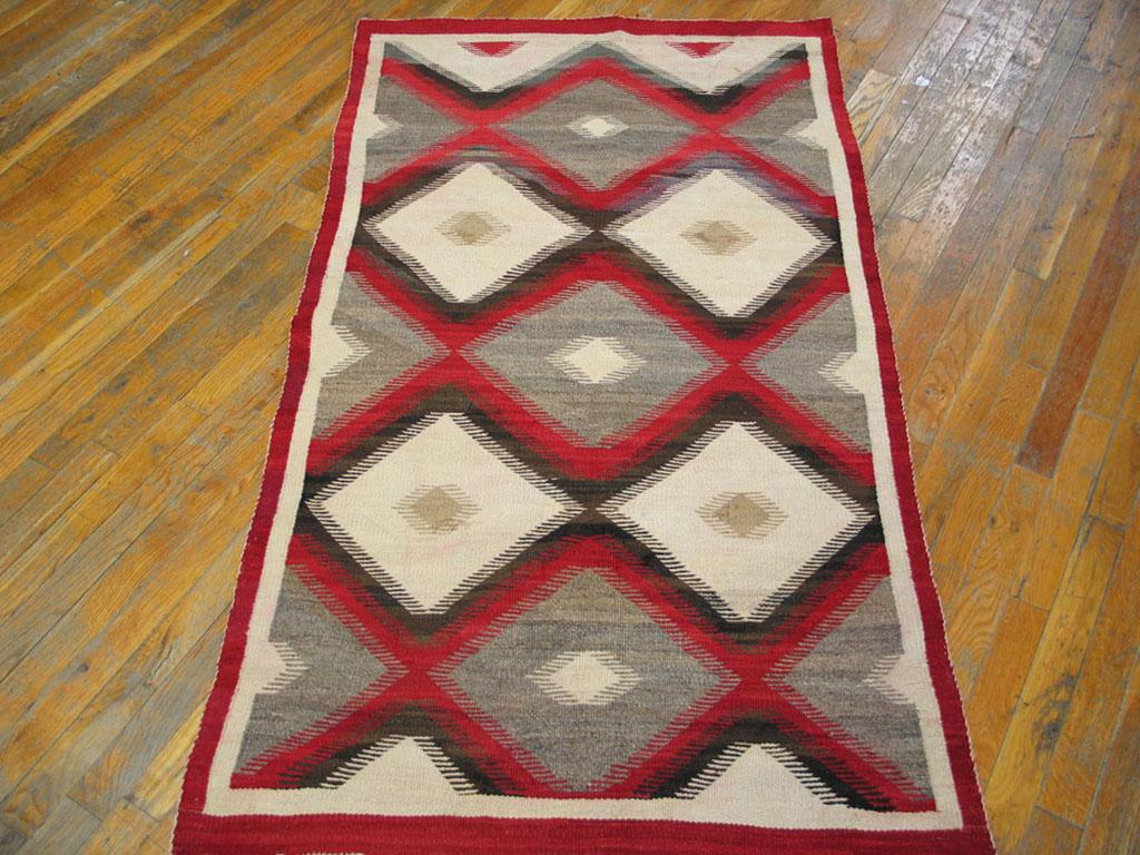 Early 20th Century American Navajo Carpet ( 3' x 5'6