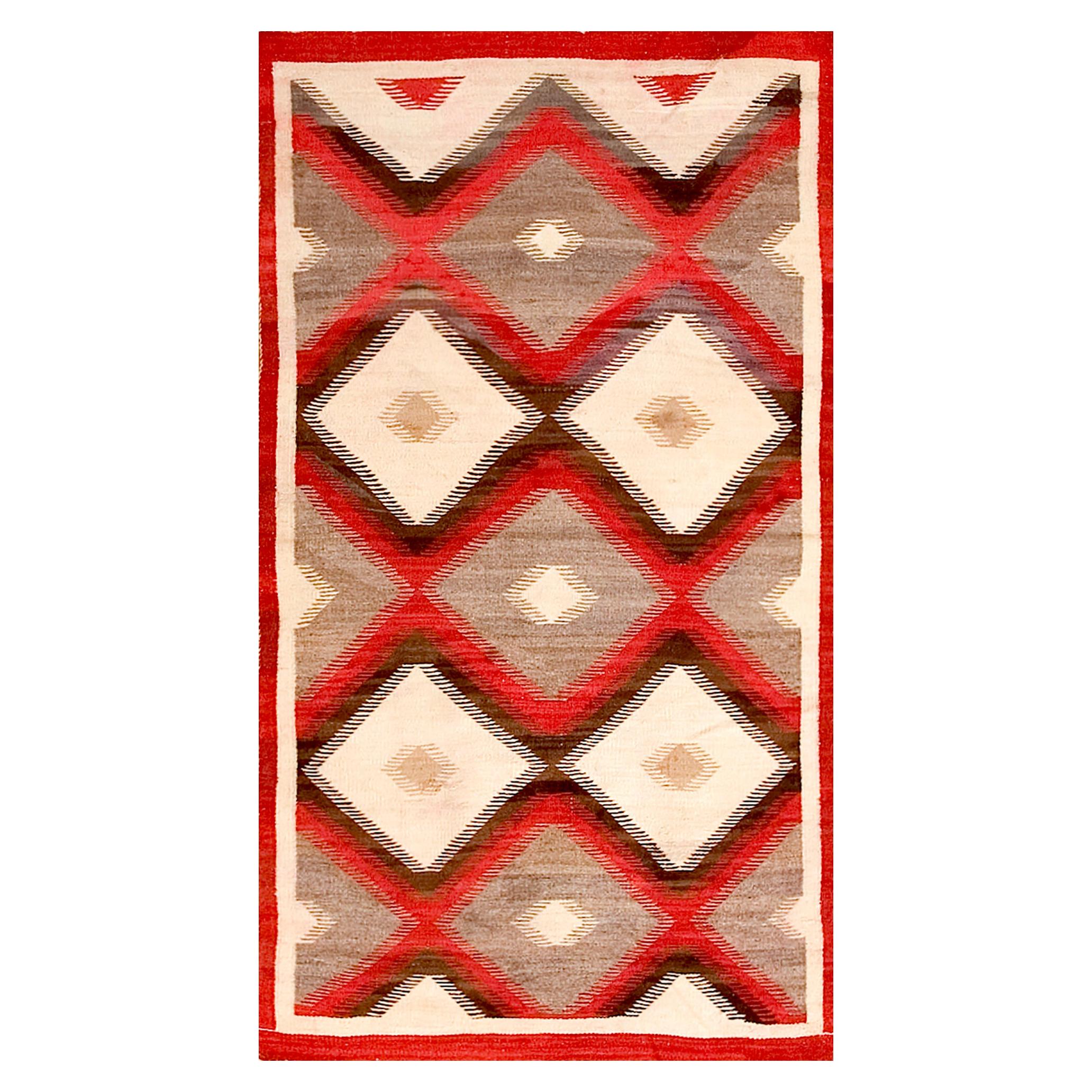Early 20th Century American Navajo Carpet ( 3' x 5'6" - 91 x 168 ) For Sale