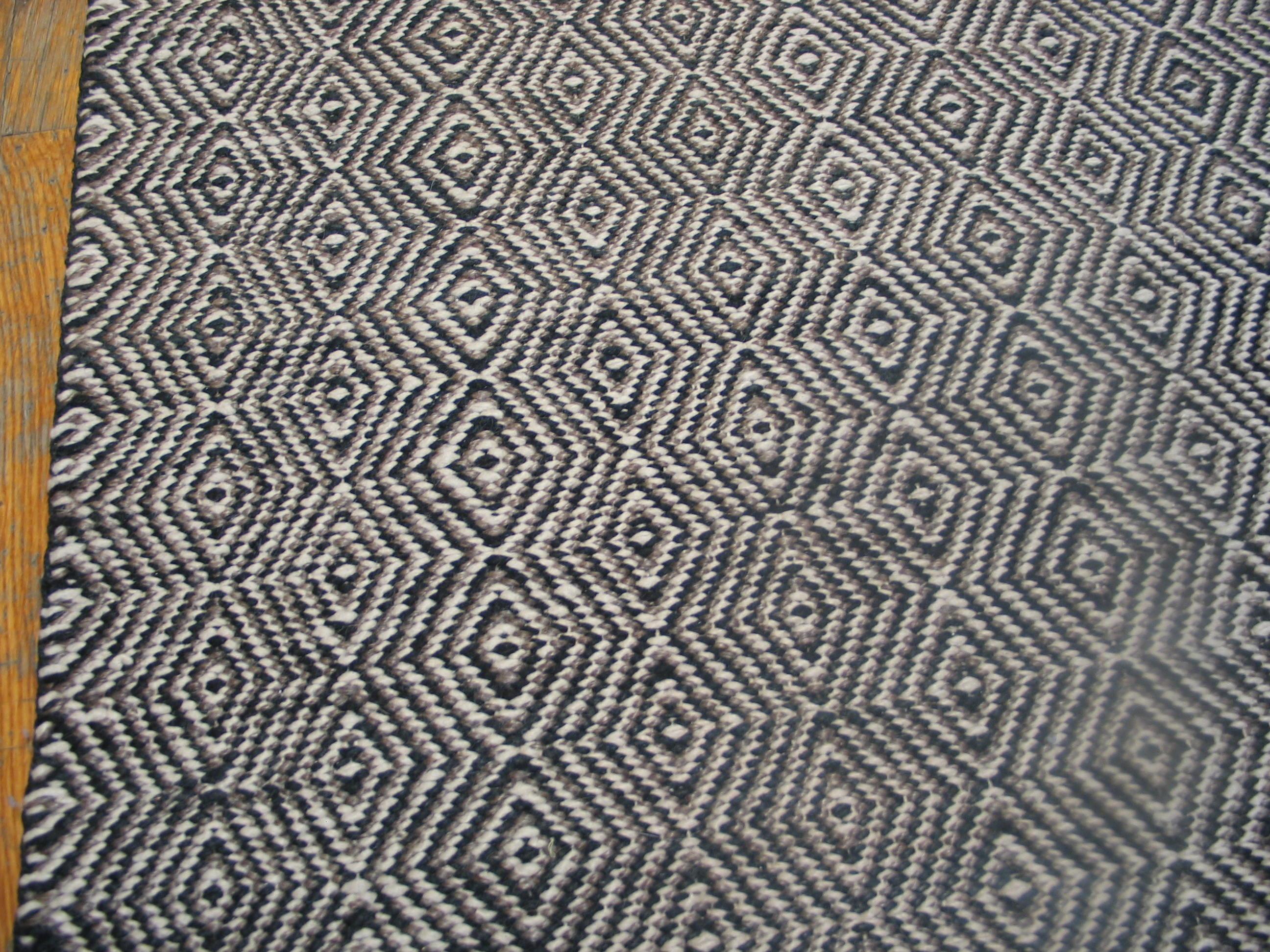 1940s American Navajo Twill Saddle Blanket Carpet ( 3' x 5'6