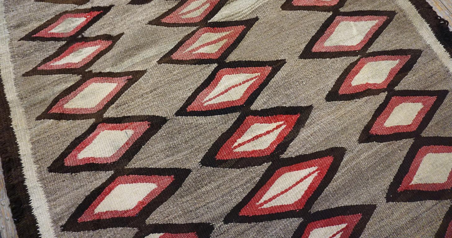 Wool 1930s American Navajo Carpet ( 3'10