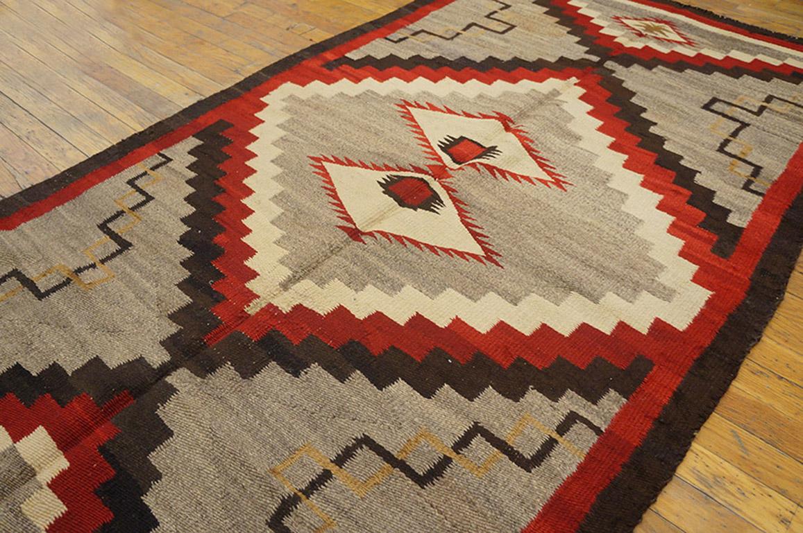Amerikanischer Navajo-Teppich des frühen 20. Jahrhunderts ( 3'10