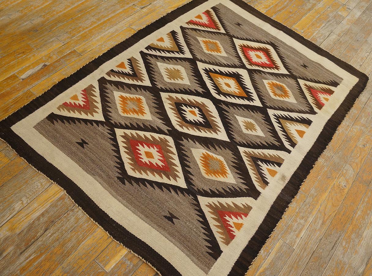 Wool Antique Navajo Rug 3'4