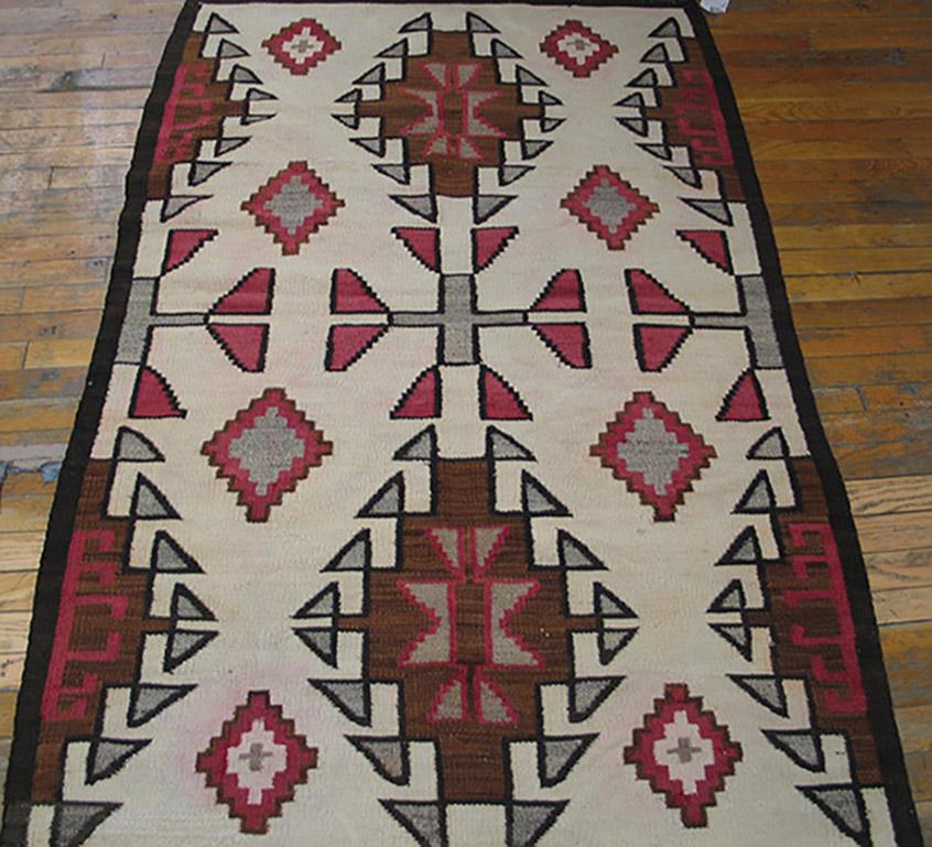Early 20th Century American Navajo Carpet ( 3'6