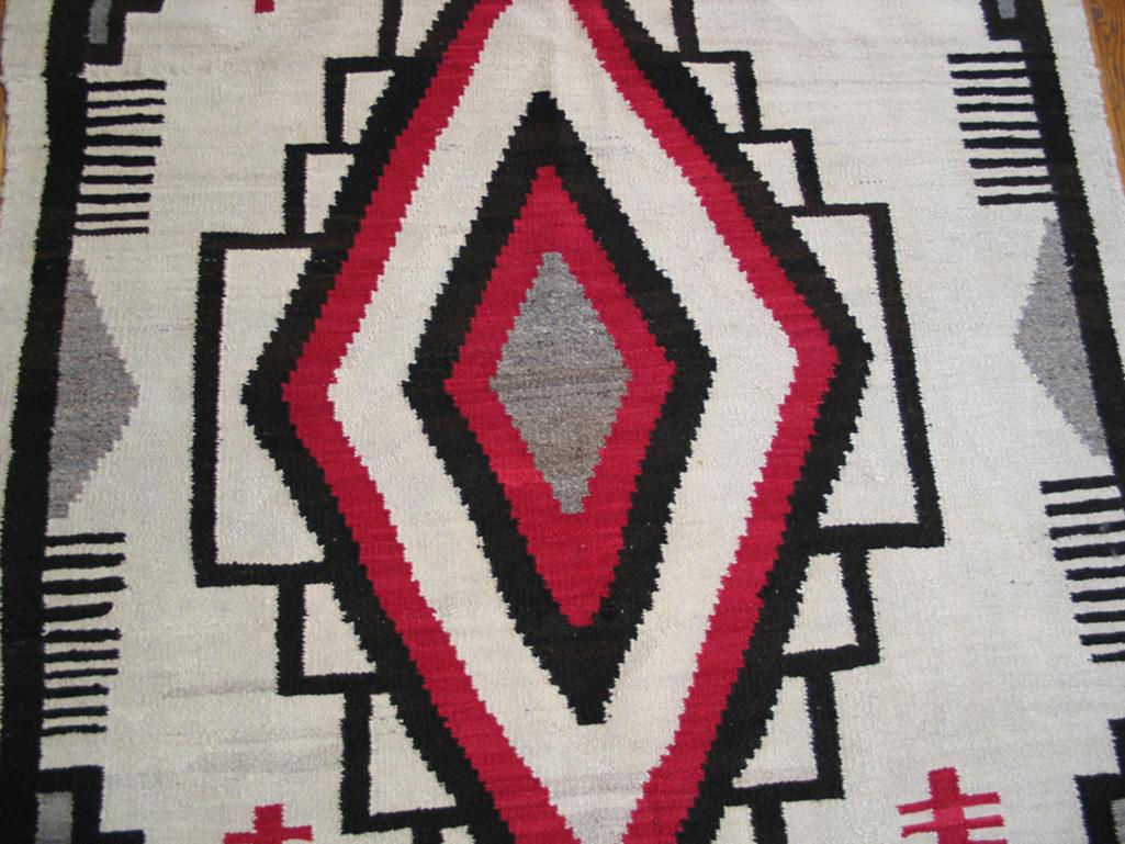 Early 20th Century American Navajo Carpet ( 4' x 5'4