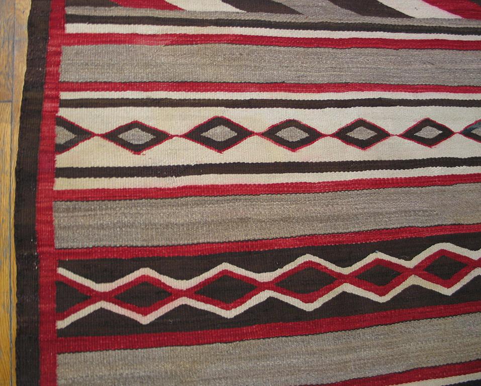 Hand-Woven 1930s American Navajo Chinle Carpet ( 4' x 5'5