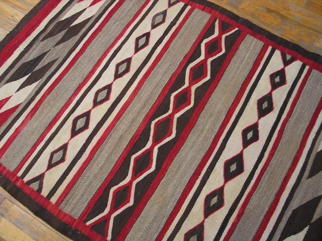 1930s American Navajo Chinle Carpet ( 4' x 5'5