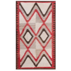 Antique  Early 20th American Navajo Carpet ( 4' x 6'9'' - 122 x 206 )