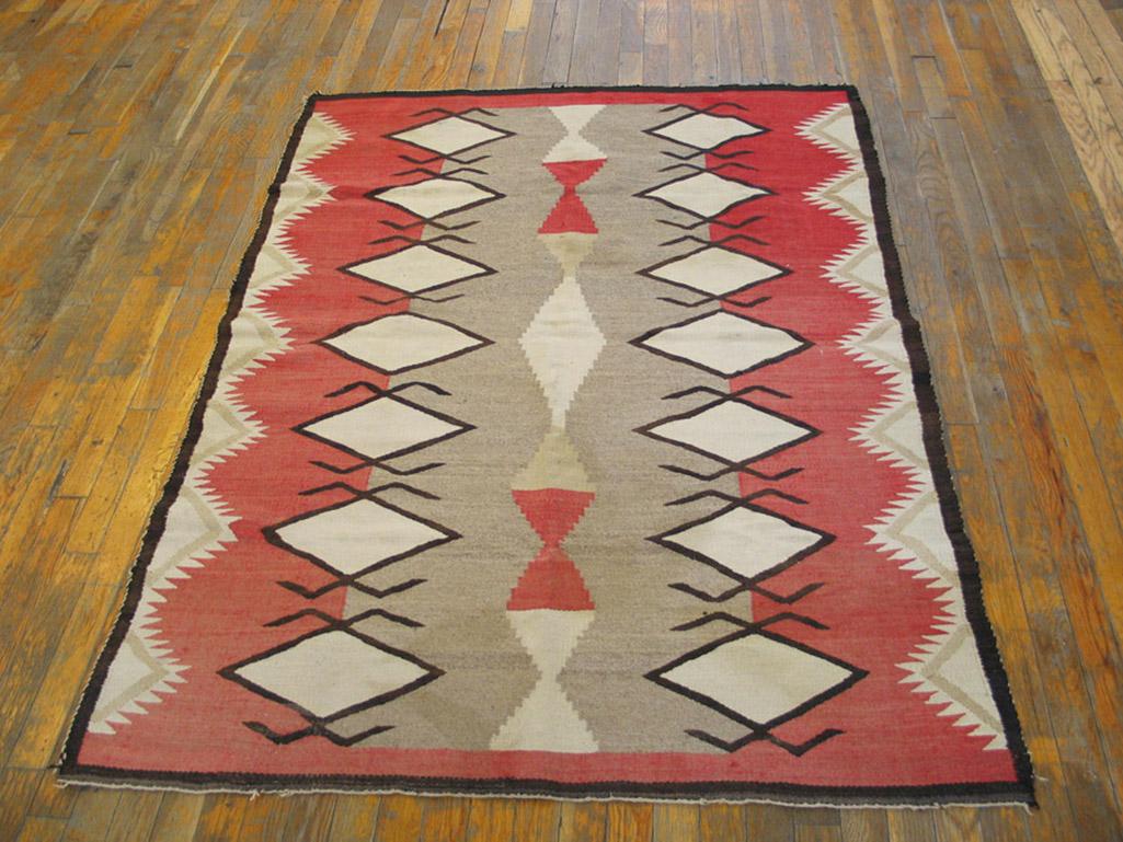 American Early 20th Century Navajo Carpet ( 4'2