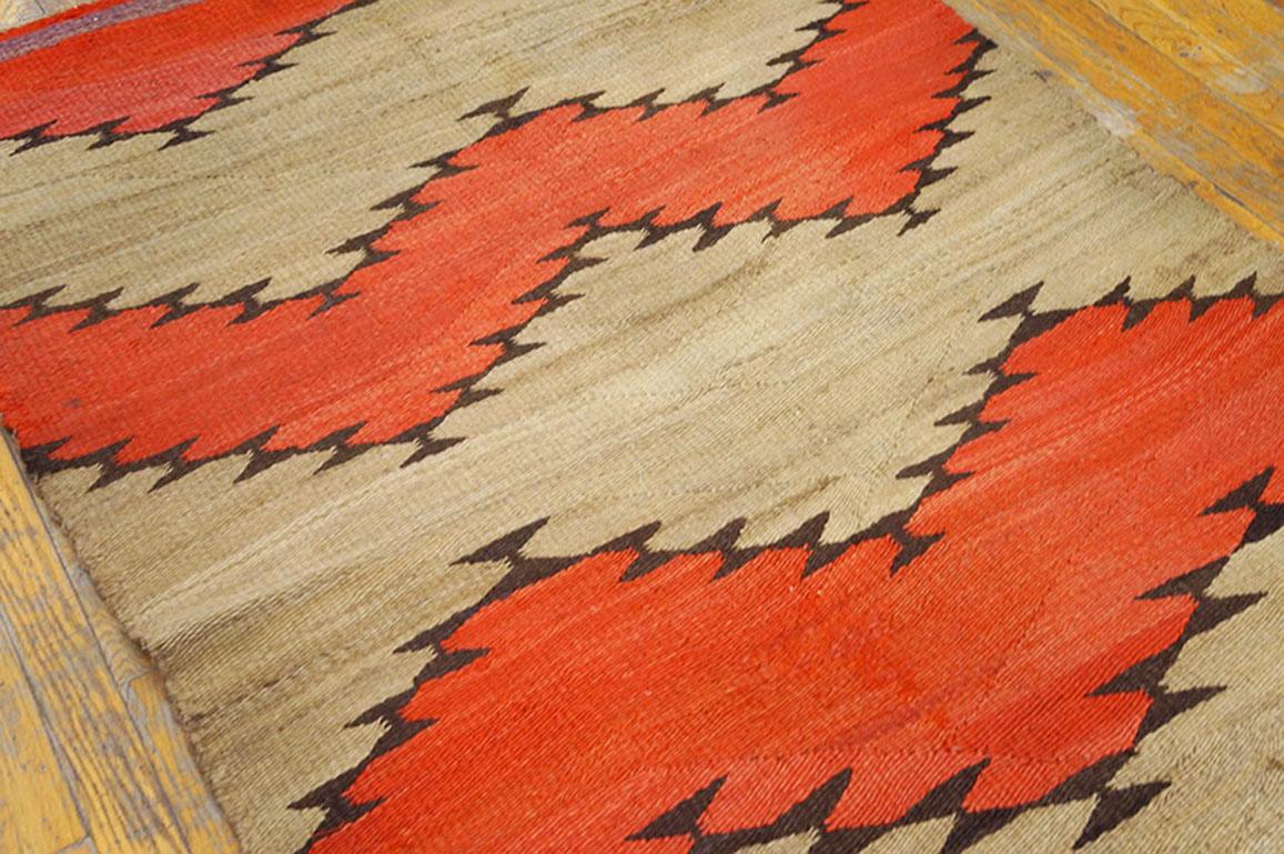 Hand-Knotted Antique Navajo Rug