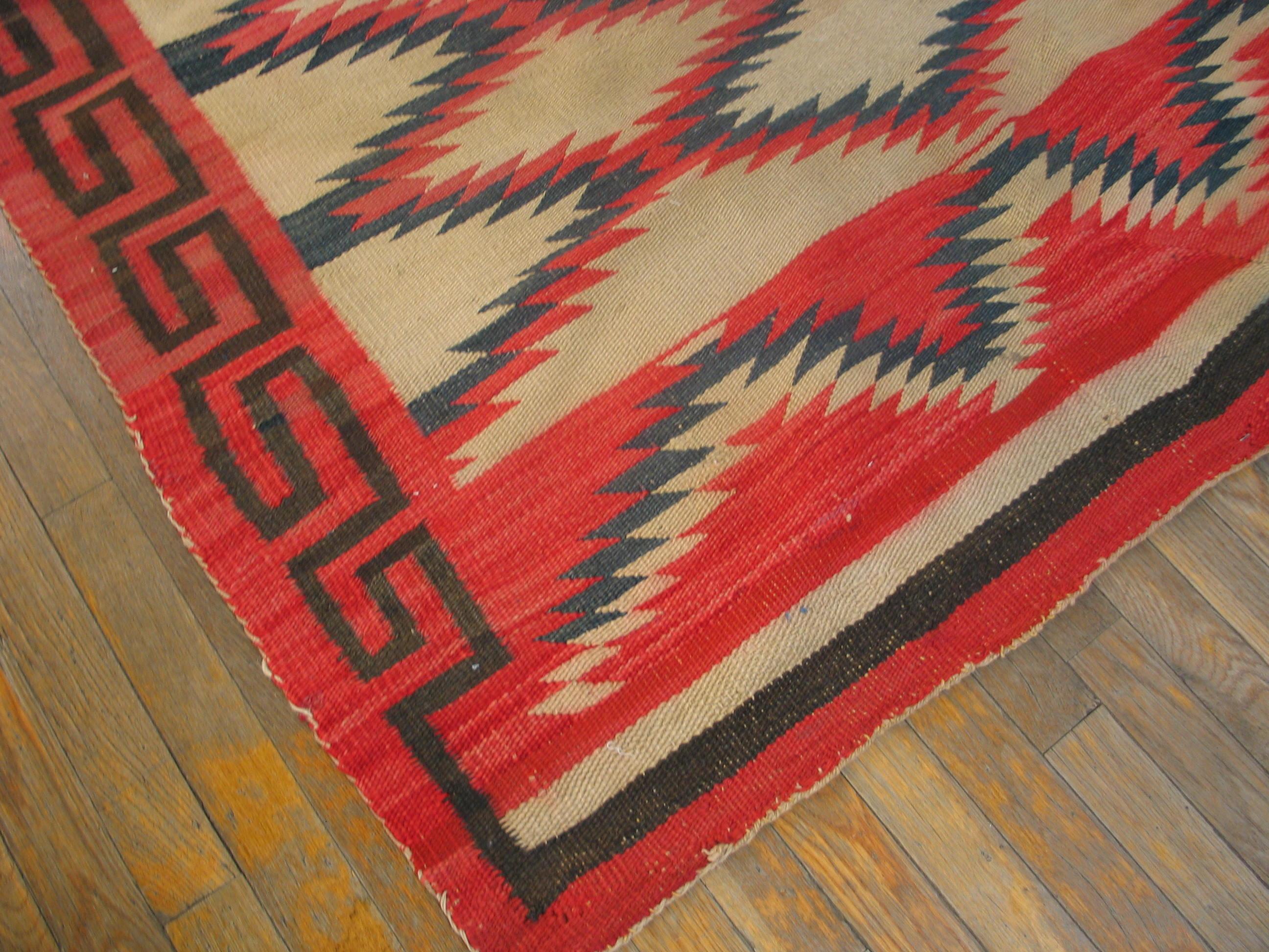 Early 20th Century 1930s American Navajo Carpet ( 4'5