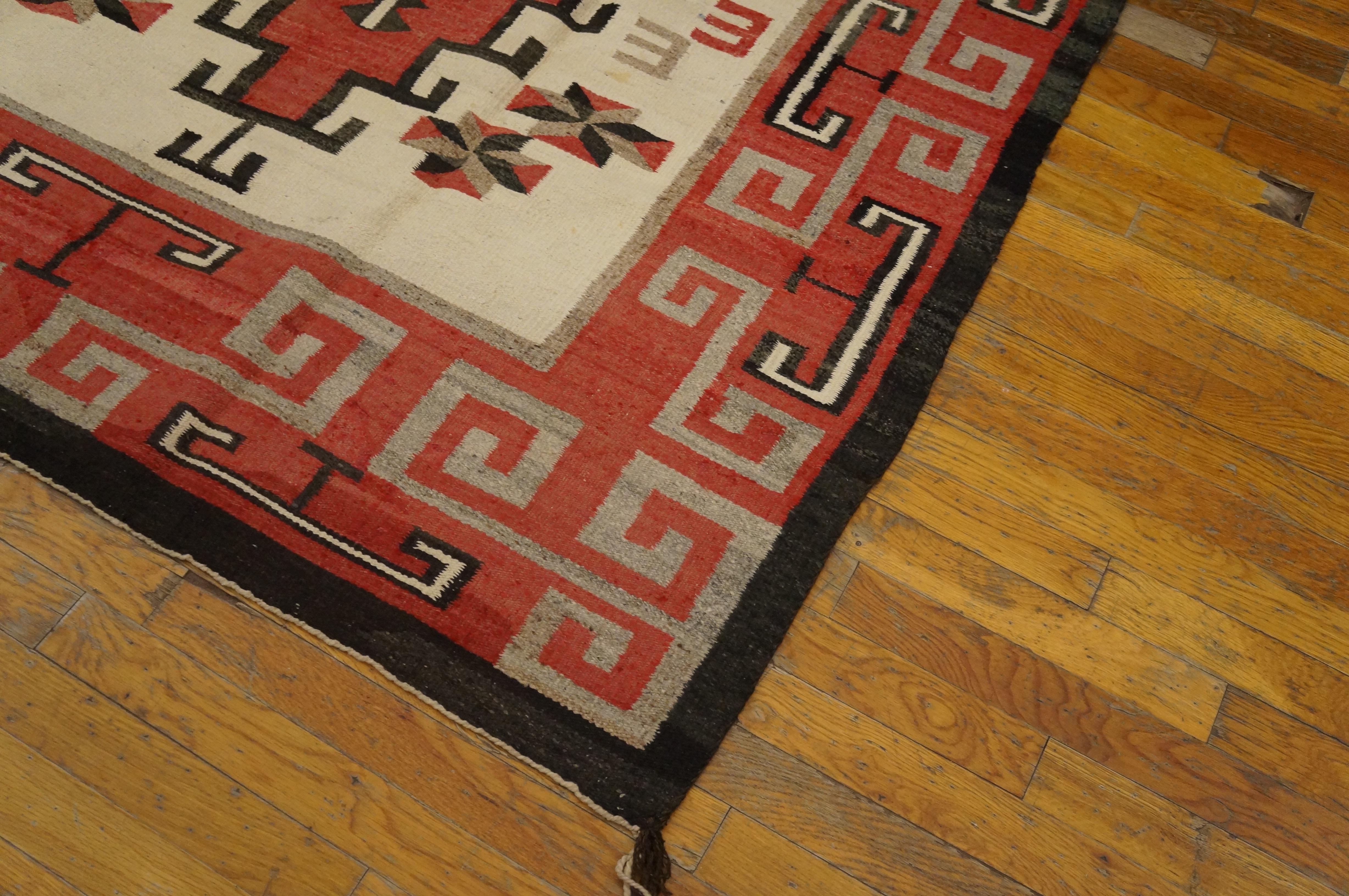 1930s American Navajo Ganado Carpet Carpet ( 5' x 7'5