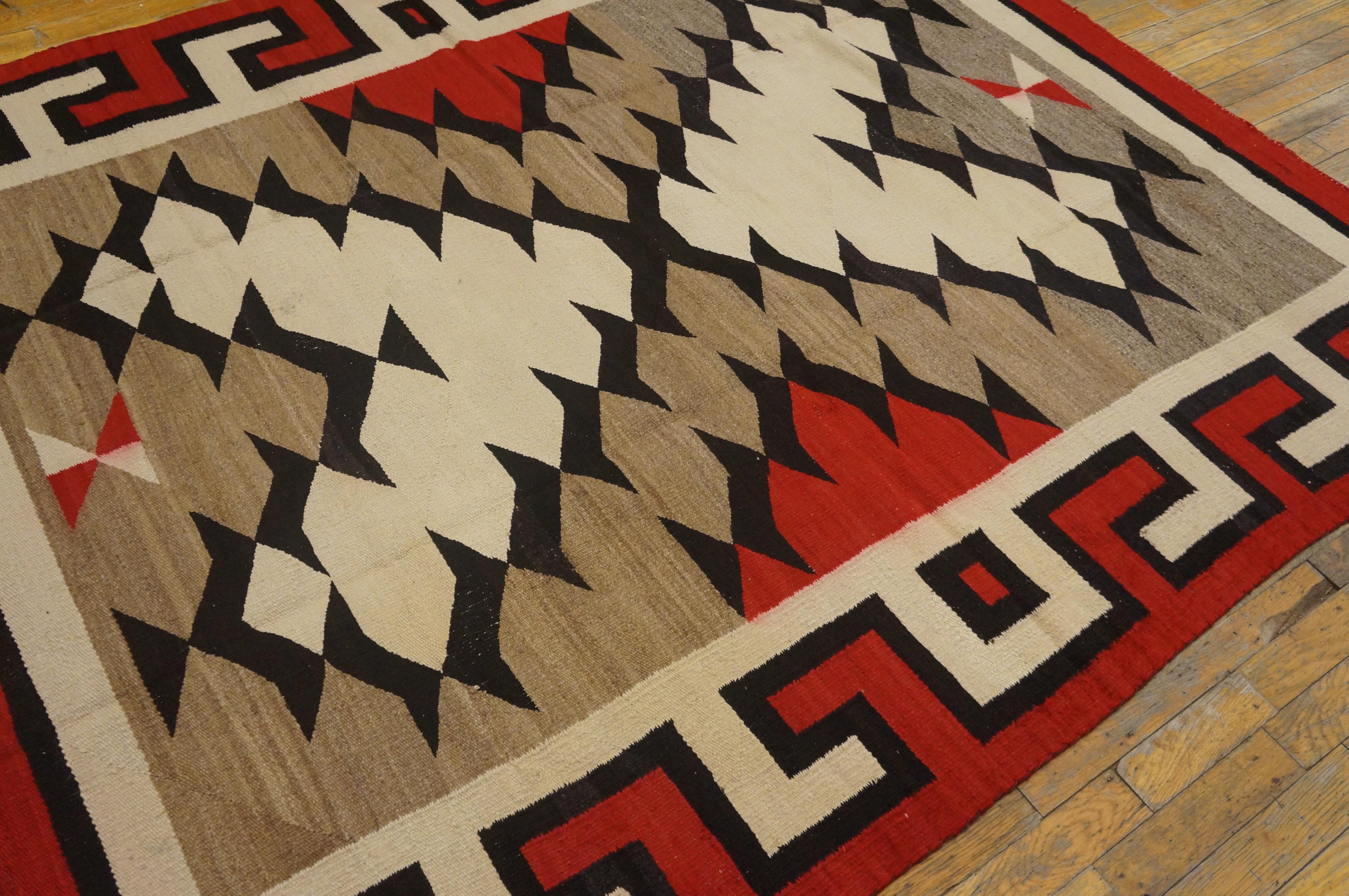 Early 20th Century American Navajo Carpet ( 5'6