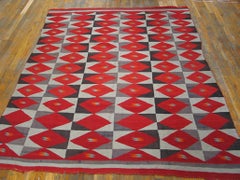 Astounding Lozengoid Medallion Antique Navajo Transitional Period-Beeldlei Rug