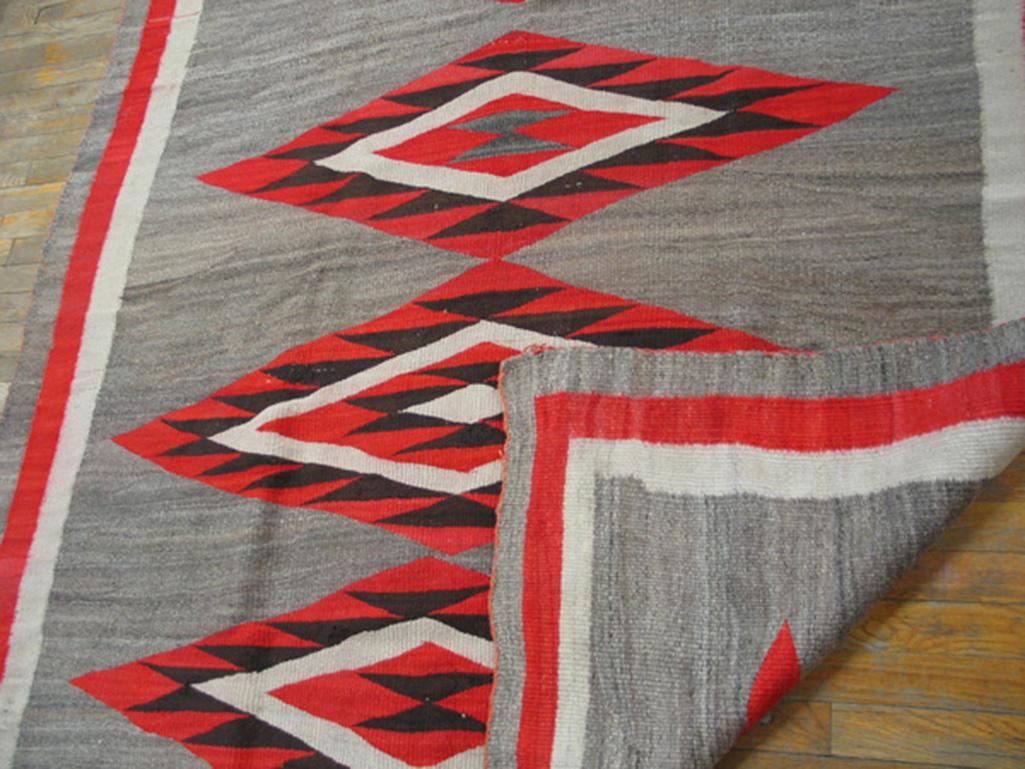 Wool Early 20th Century American Navajo Carpet ( 5'9