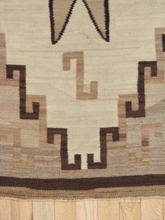 Antique Navajo Rug Circa 1910 Southwestern Handwoven Navajo Blanket 3'3" x 6'10"
