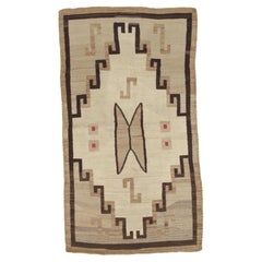 Antique Navajo Rug Circa 1910 Southwestern Handwoven Navajo Blanket 3'3" x 6'10"