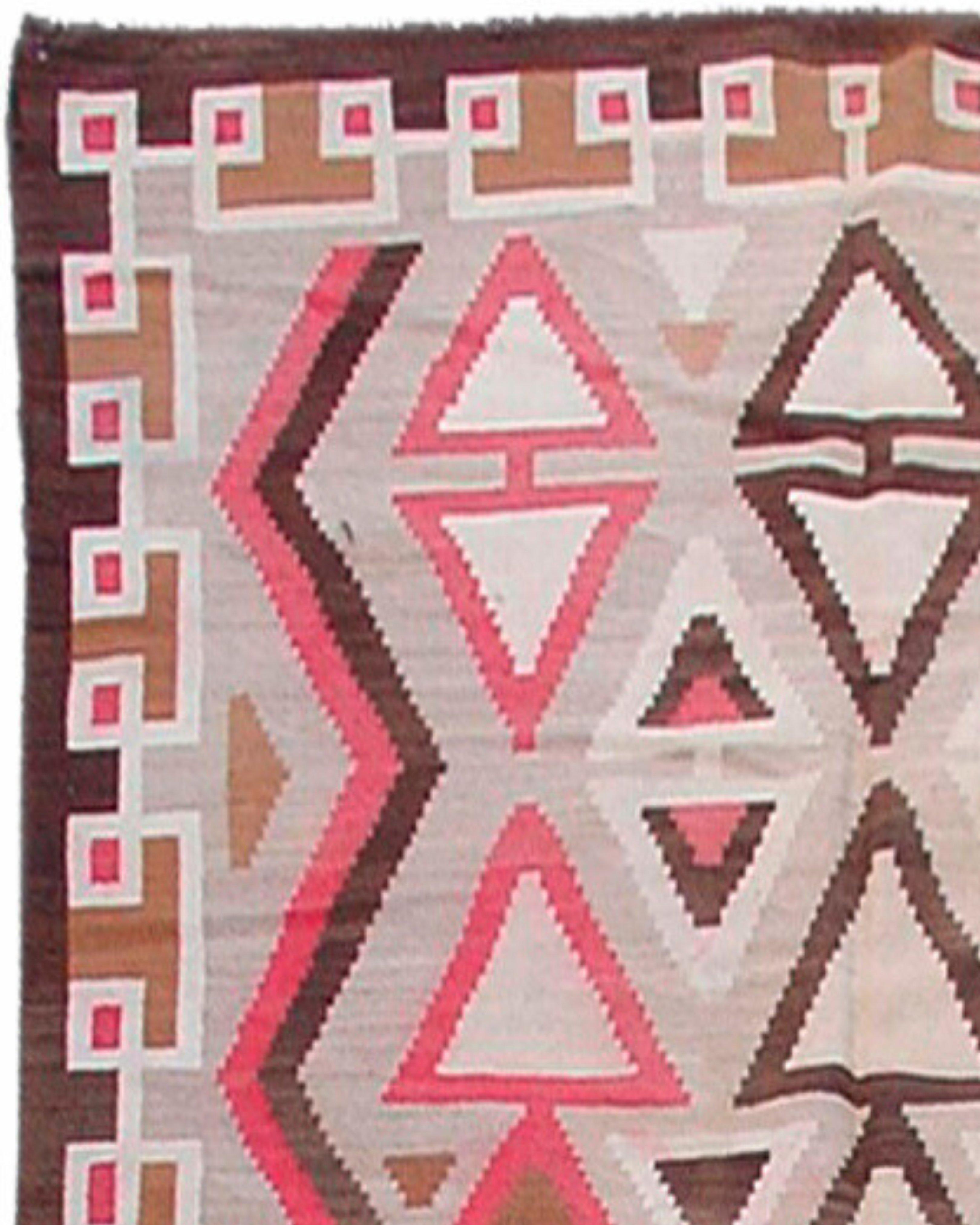 American Antique Navajo Rug, Early 20th Century For Sale